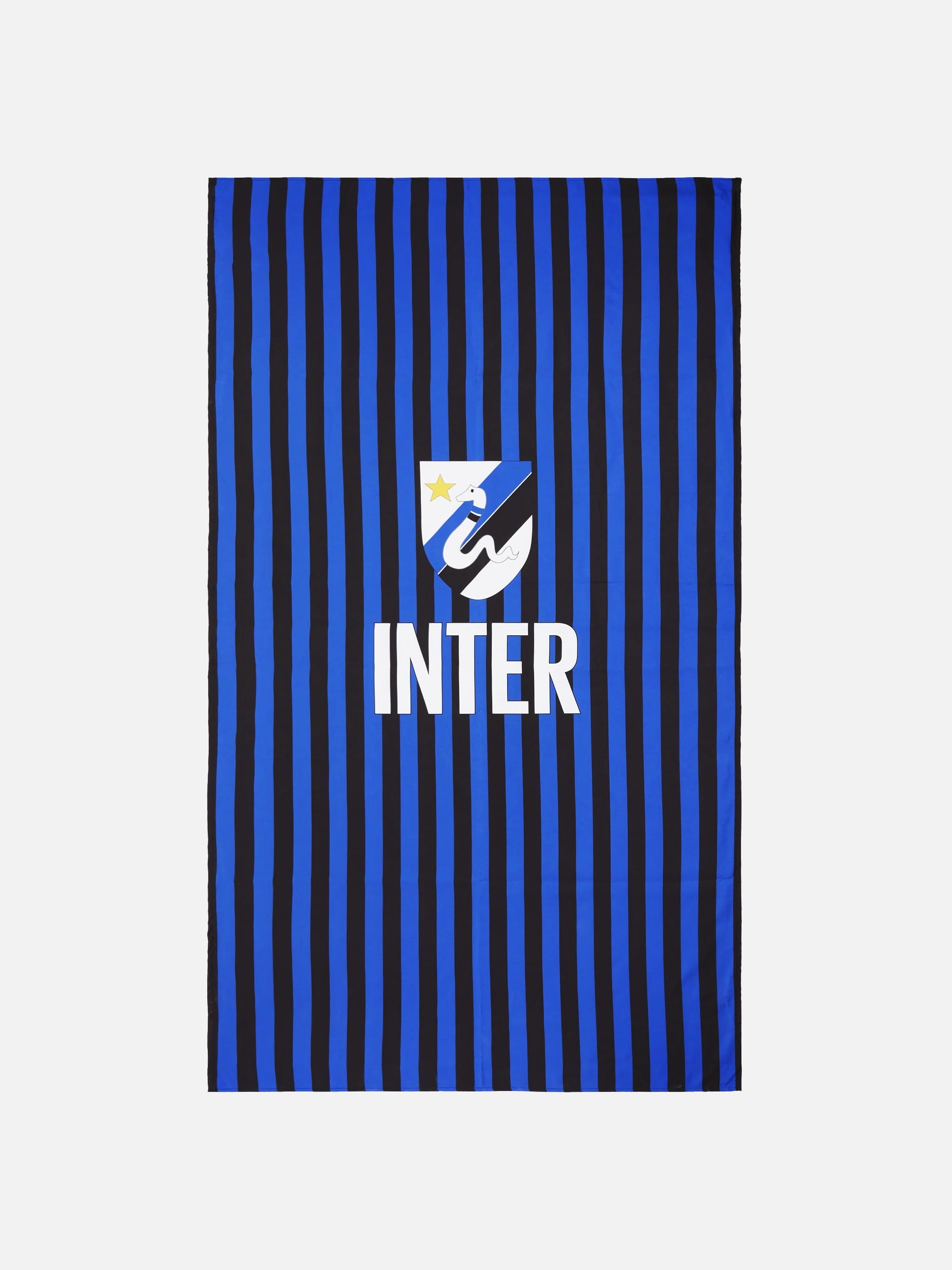Microfiber striped beach towel Aidan with Inter print | INTER FC SPECIAL EDITION