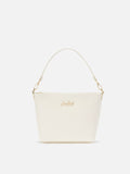 Aline Shoulder Bag in white leather
