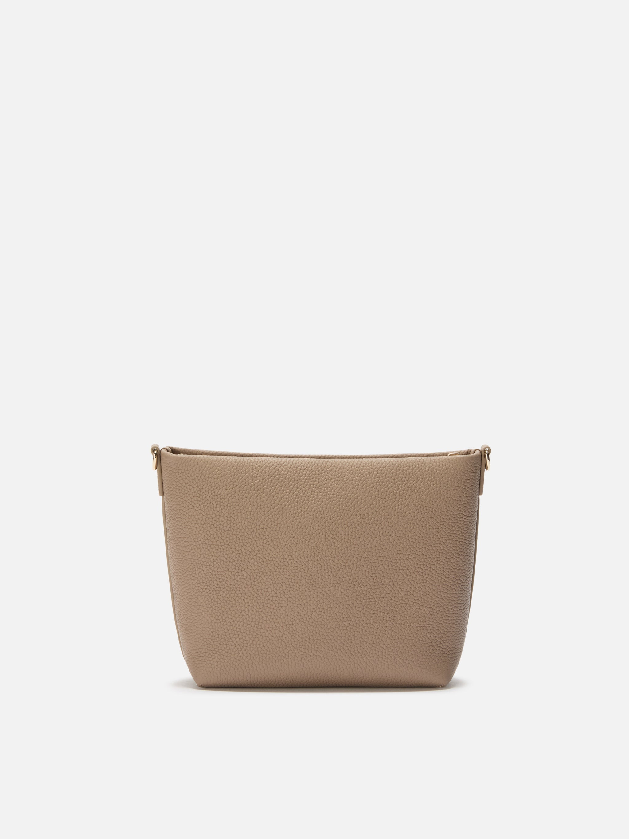 Aline Shoulder Bag in hammered hazelnut leather