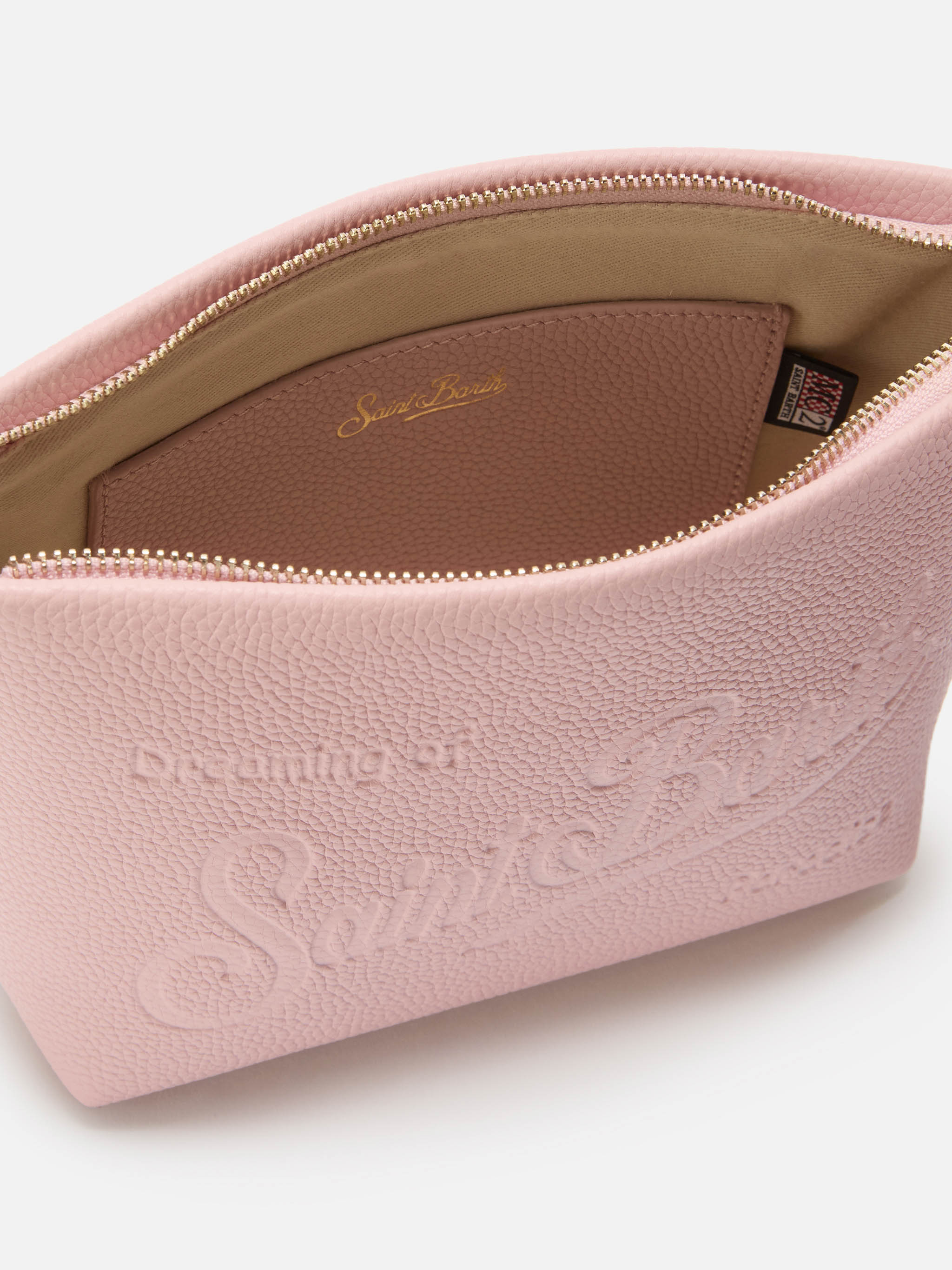 Aline Shoulder Bag in hammered pink leather