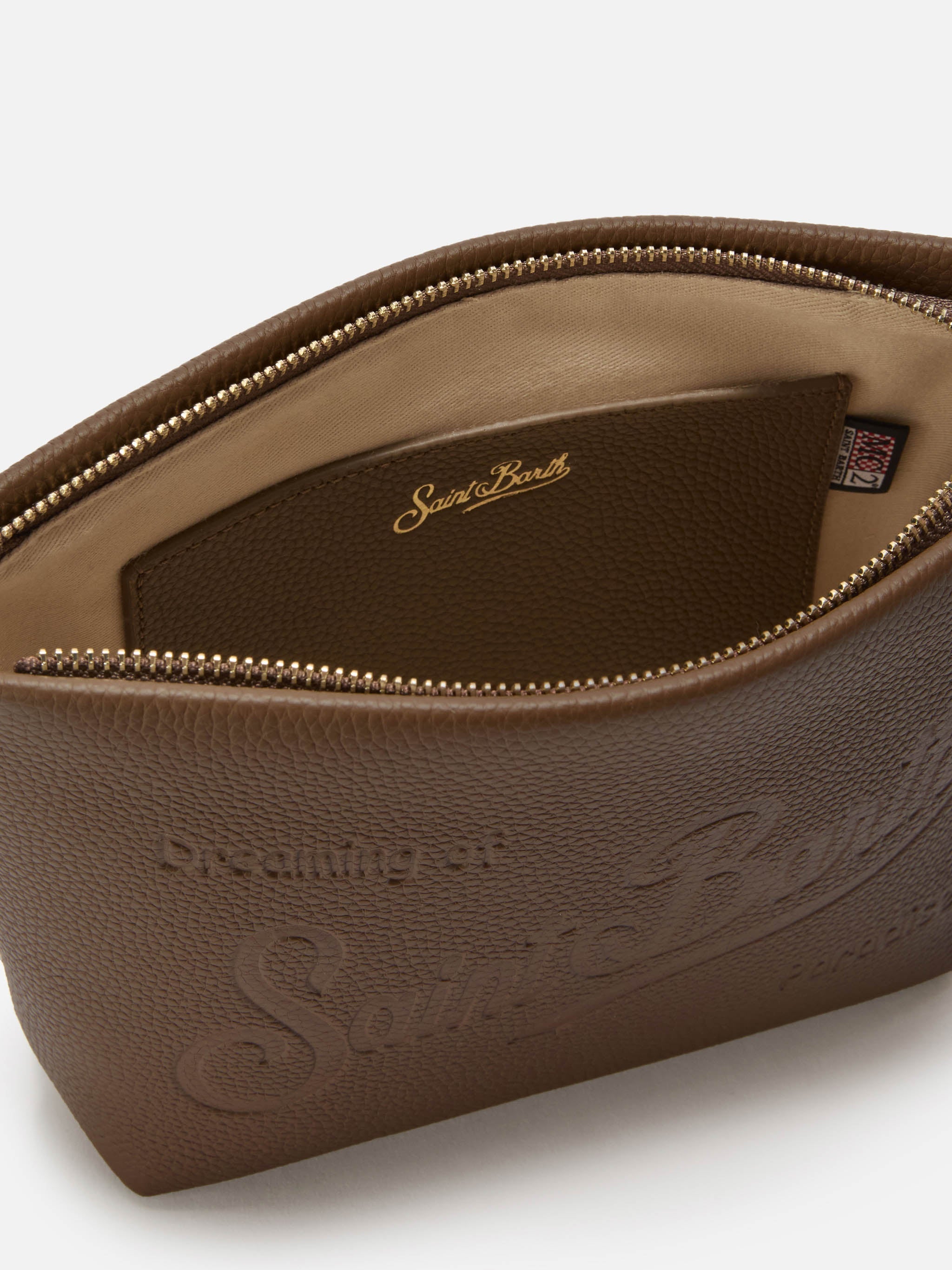 Aline Shoulder Bag in hammered brown leather