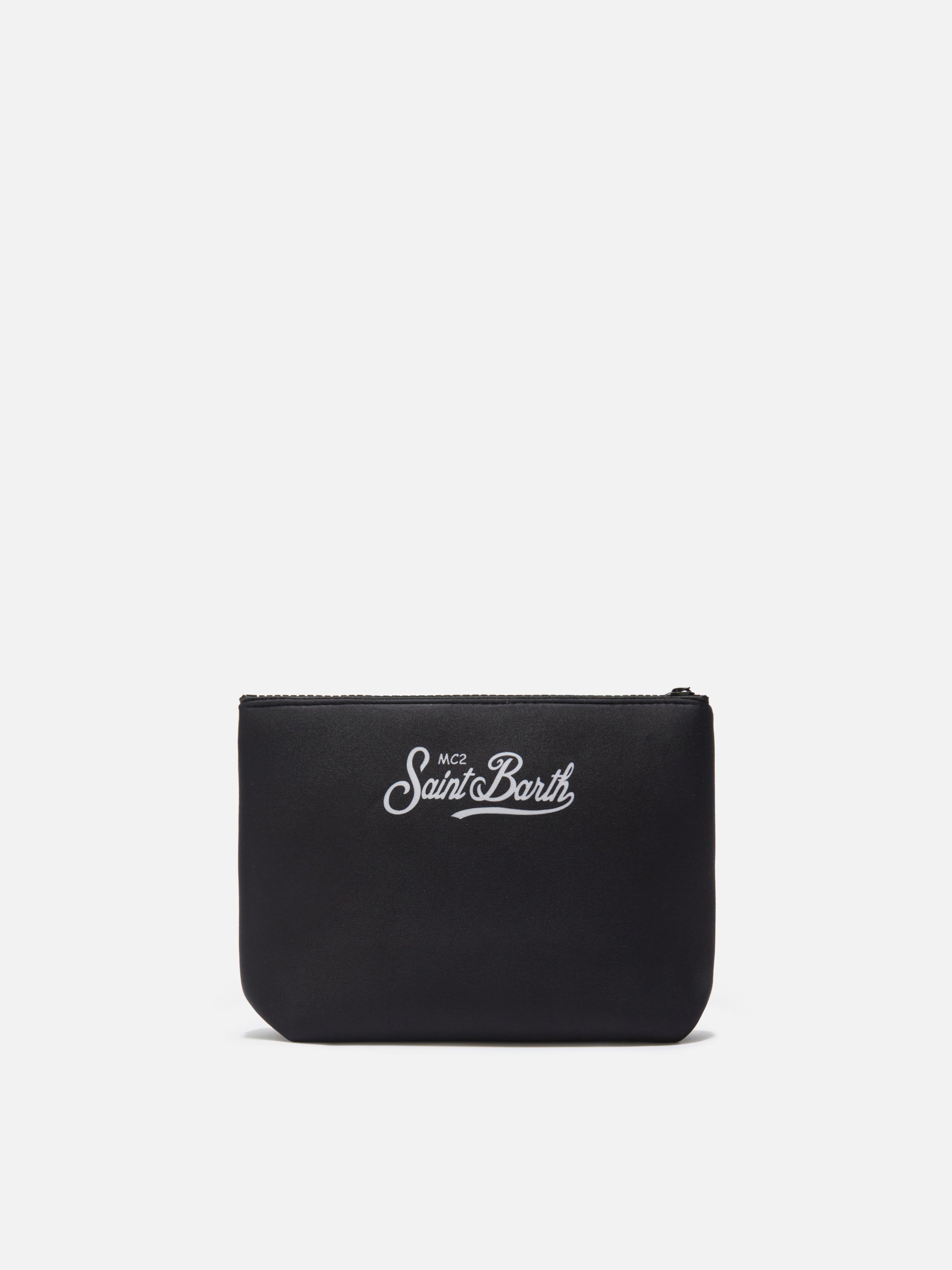 Pochette nera in neoprene Aline con ricamo Cigarette Racing Team | Edizione Speciale