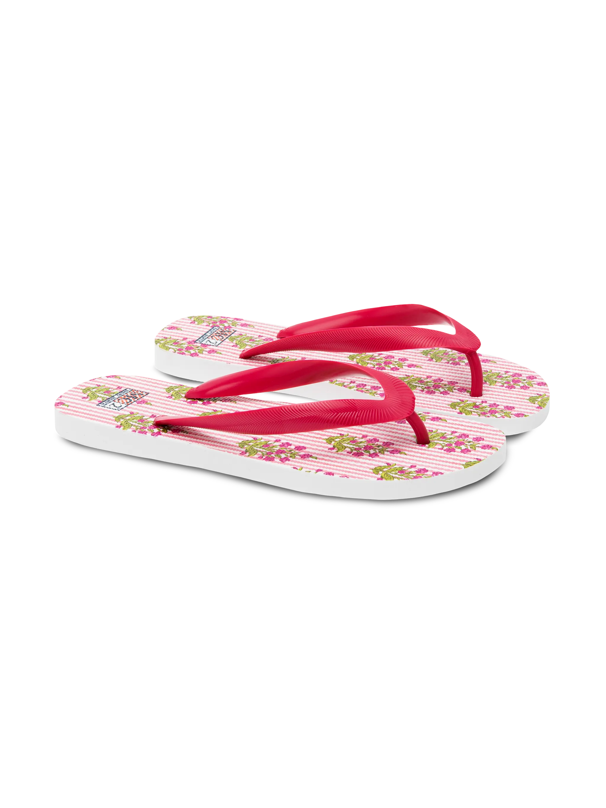 Alma flip flops with flower print