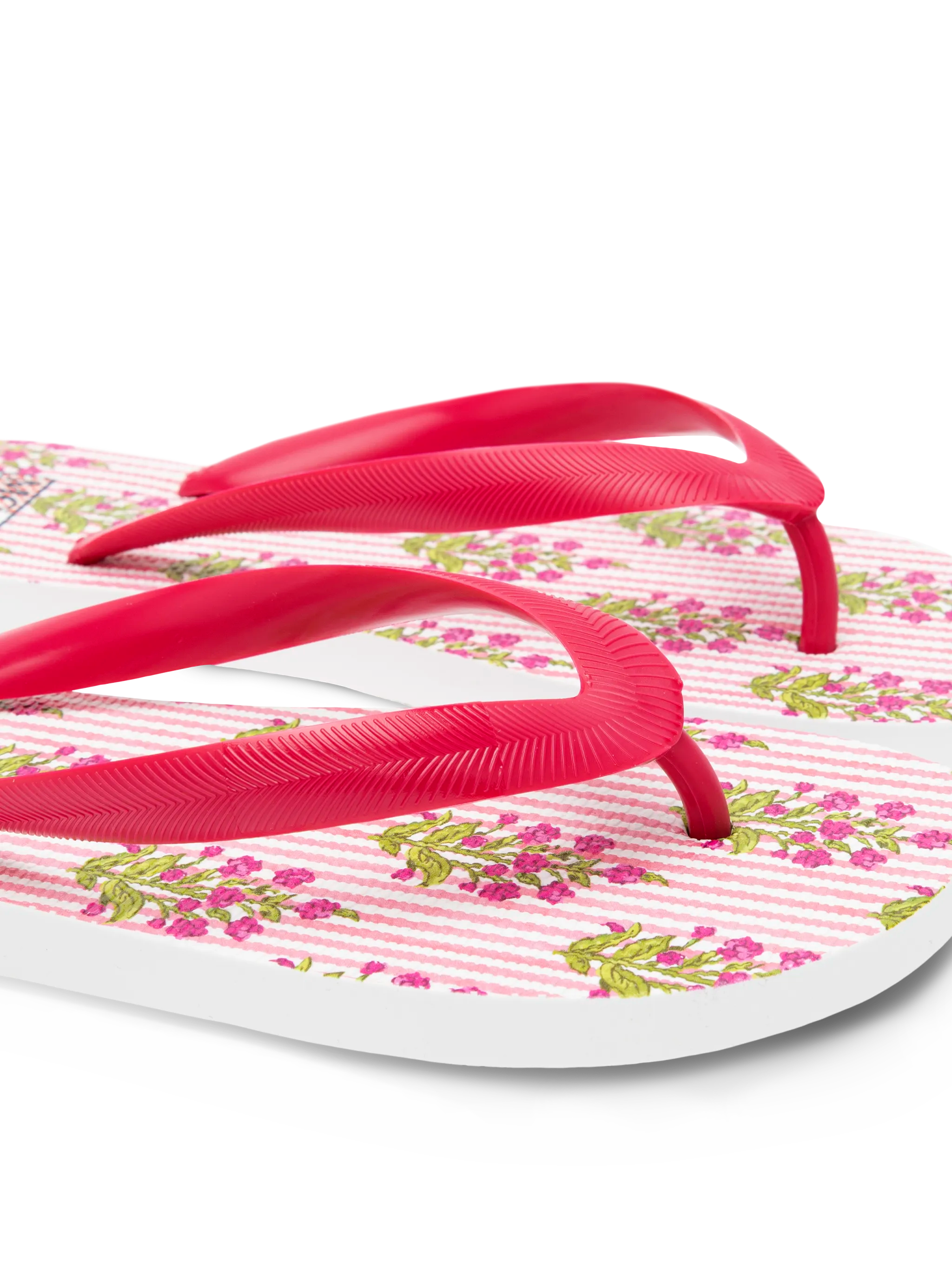 Alma flip flops with flower print