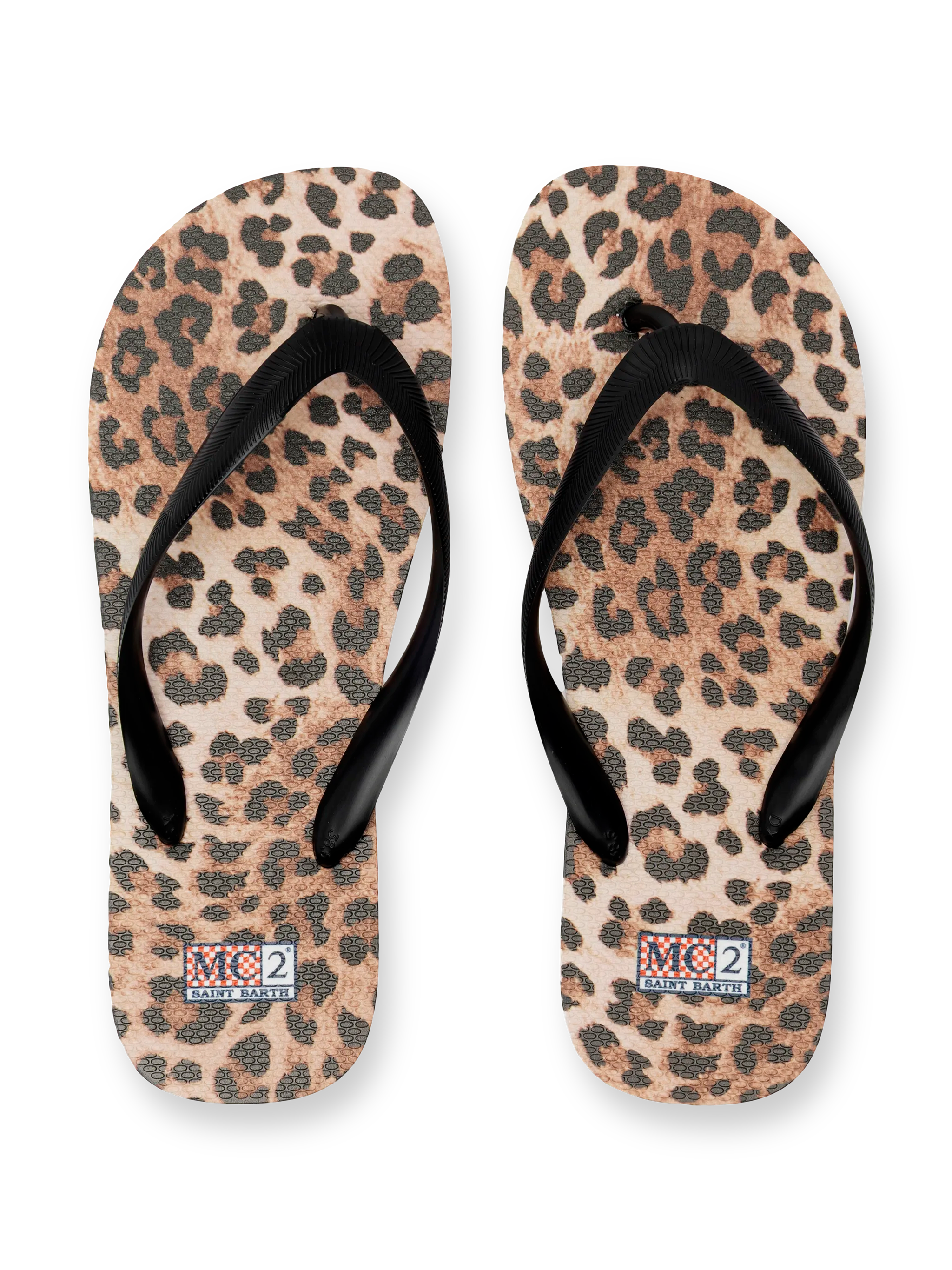 Alma flip flops with animalier print
