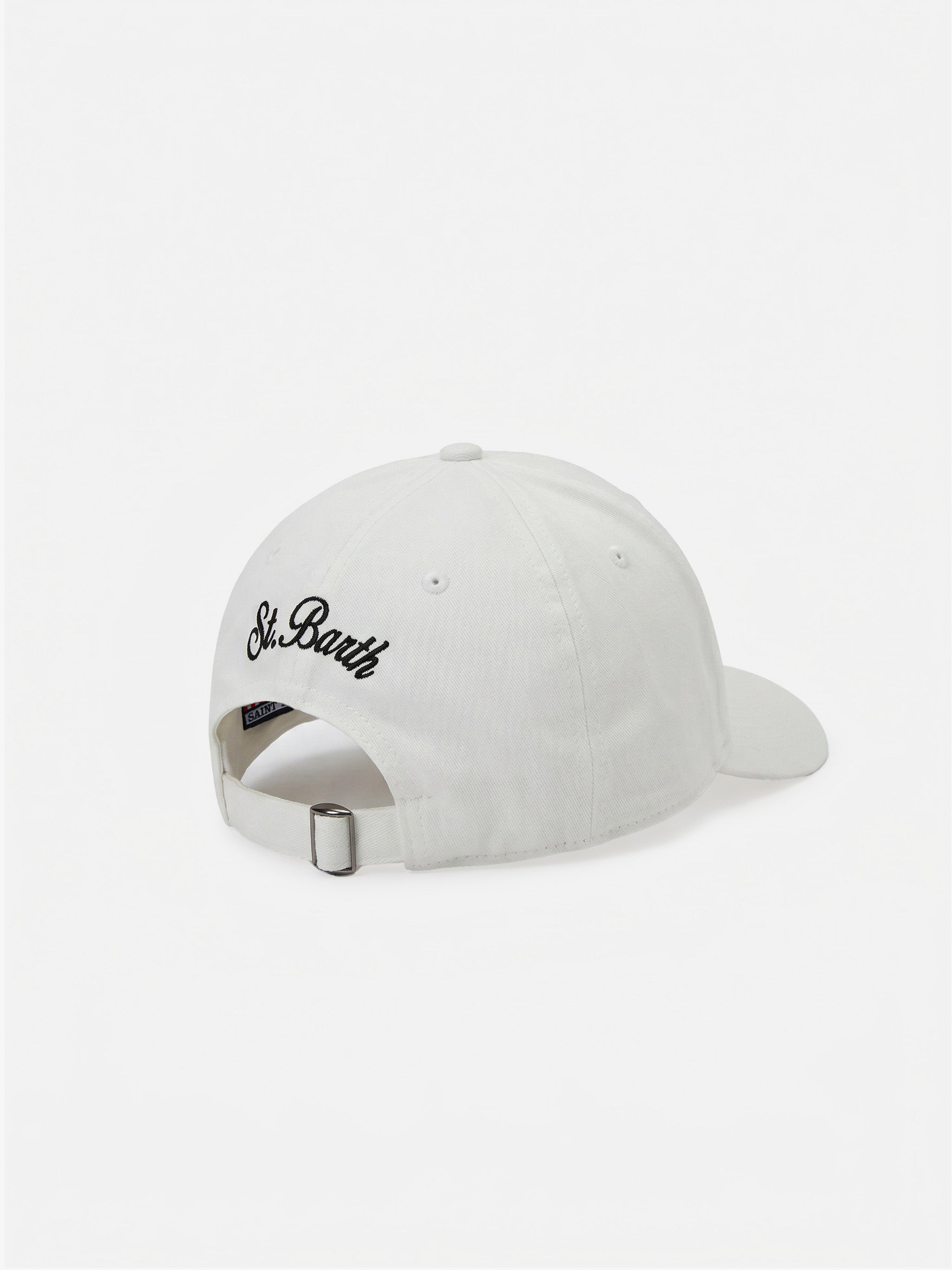 Cappellino da baseball con visiera bianco con ricamo Sigaretta | Edizione Speciale