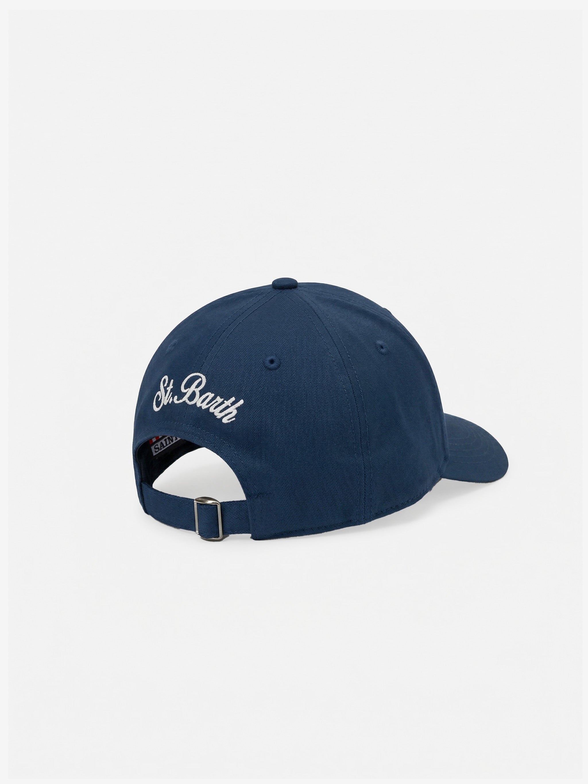 Cappellino da baseball con visiera blu navy con ricamo Cigarette | Edizione Speciale