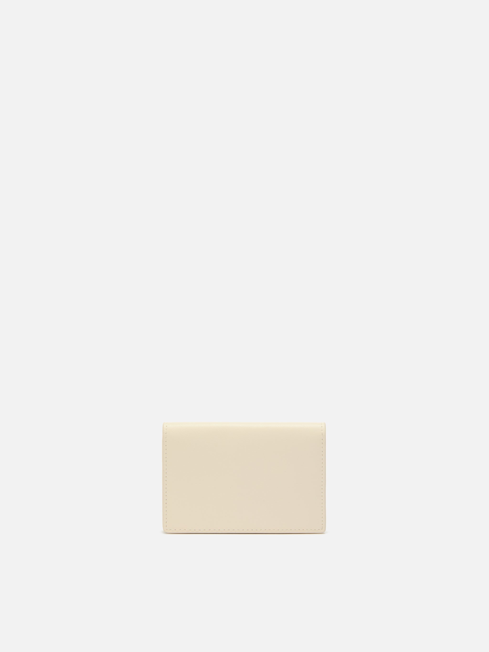 Card Holder in white leather
