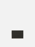 Card Holder in black grained leather