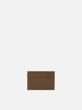 Card Holder in brown grained leather