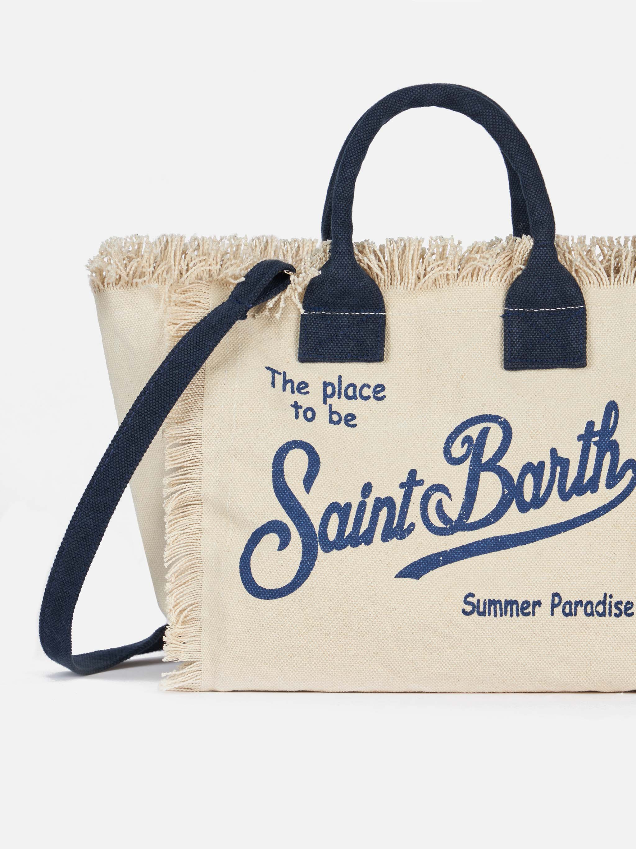Colette off-white cotton canvas handbag