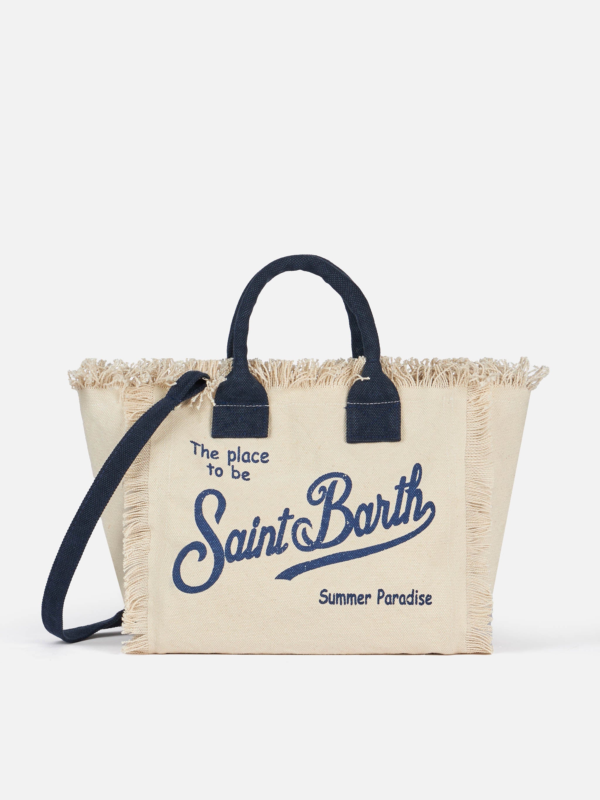 Colette off-white cotton canvas handbag