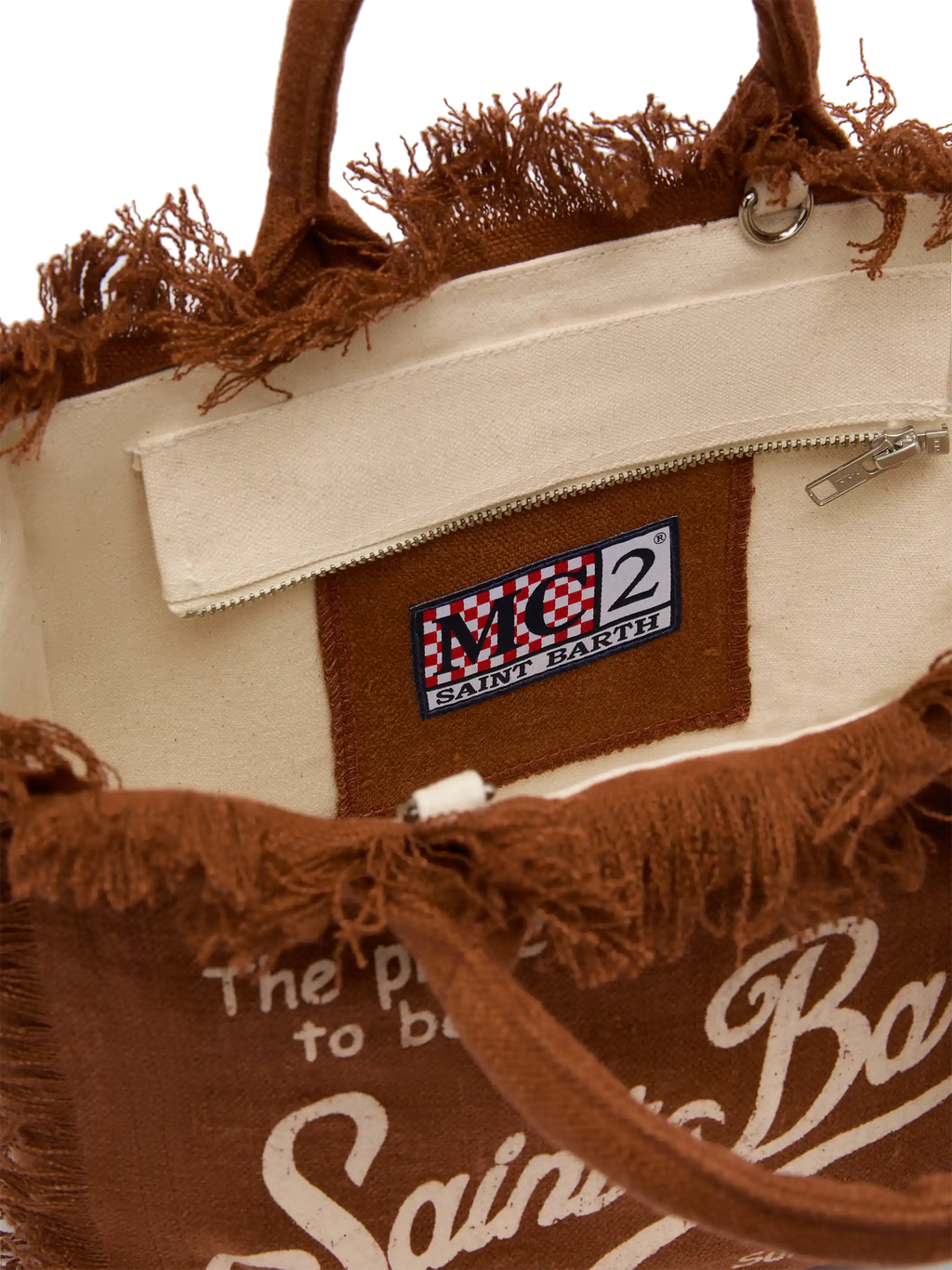 Colette brown handbag in 100% LINEN