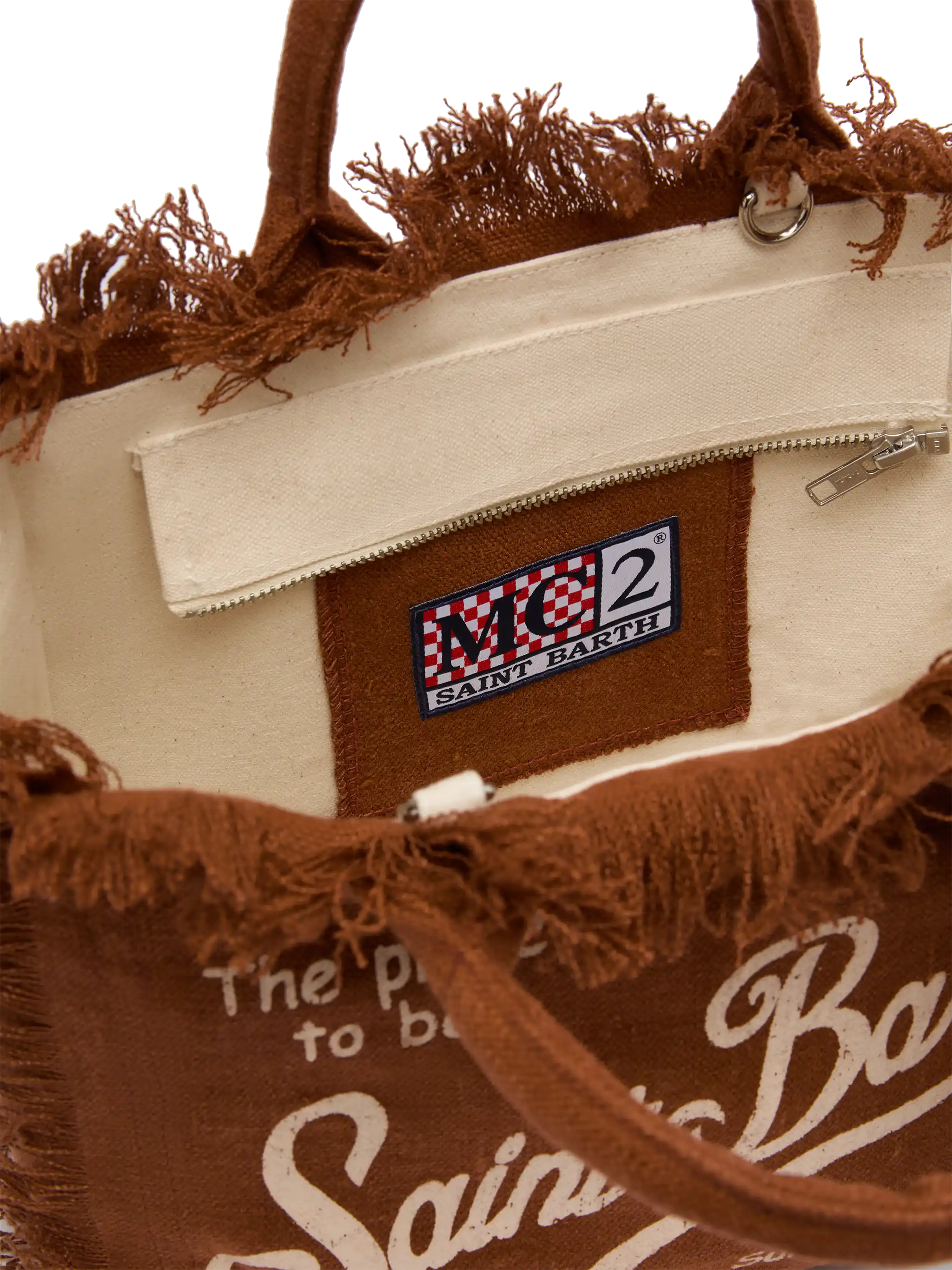 Colette brown handbag in 100% LINEN