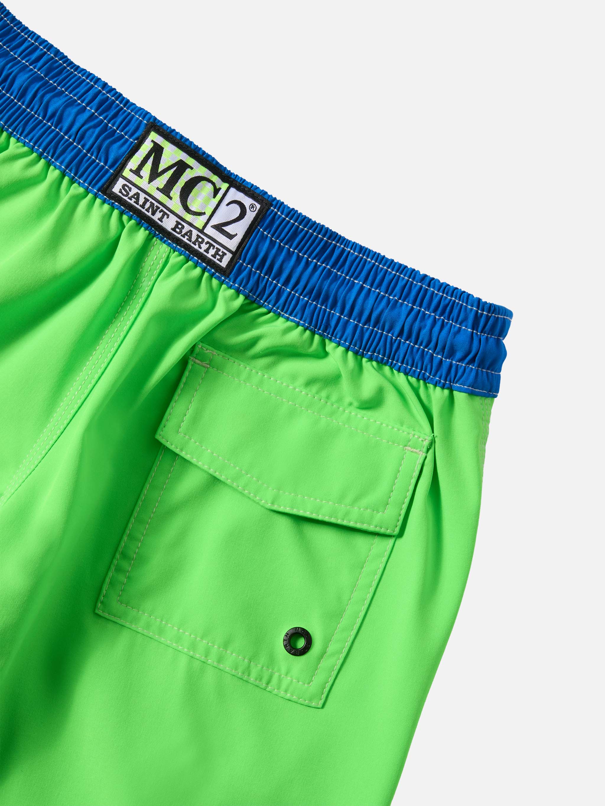 Boxer mare Comfort Surf Jr verde fluo e bluette