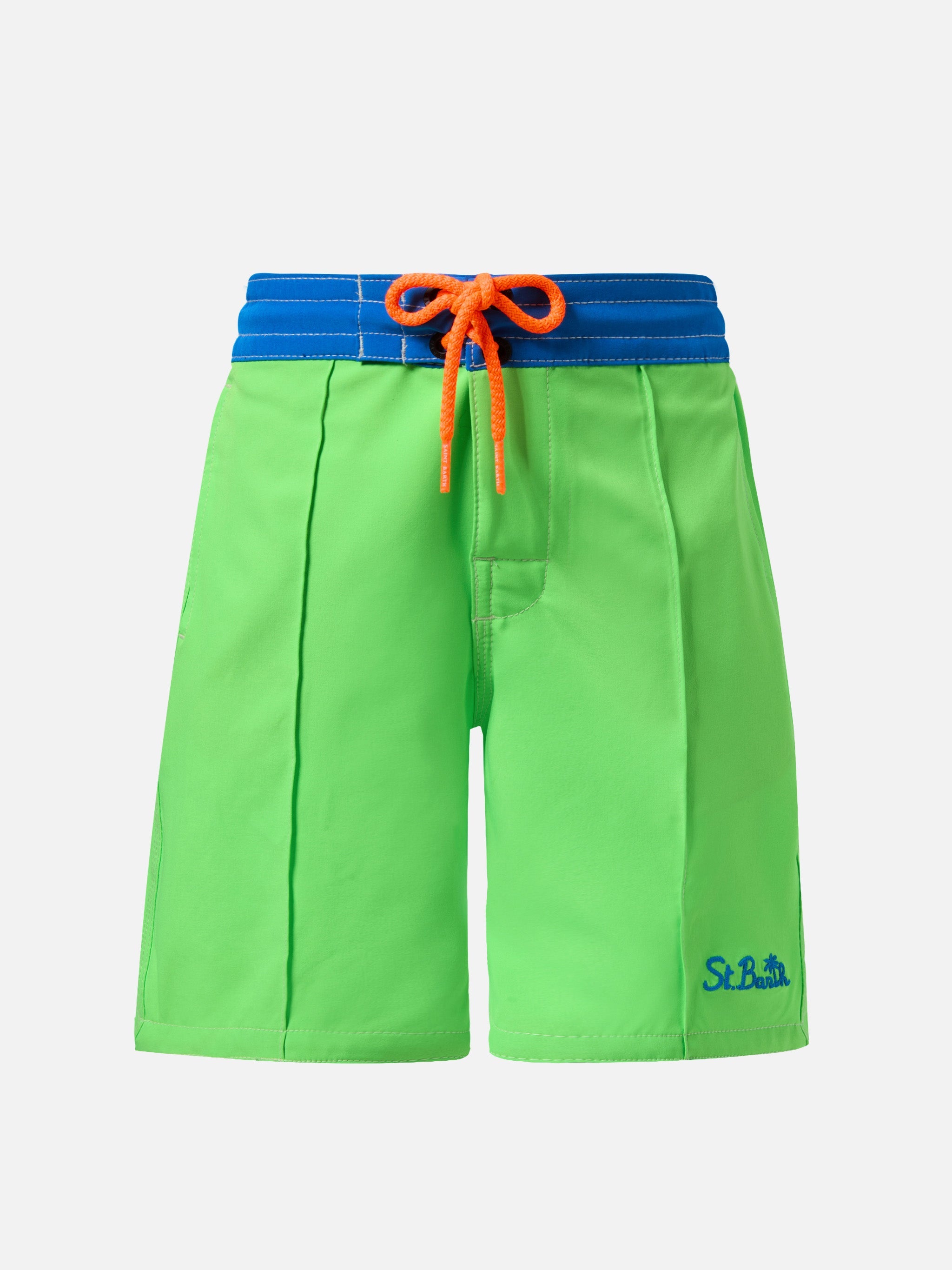 Boxer mare Comfort Surf Jr verde fluo e bluette