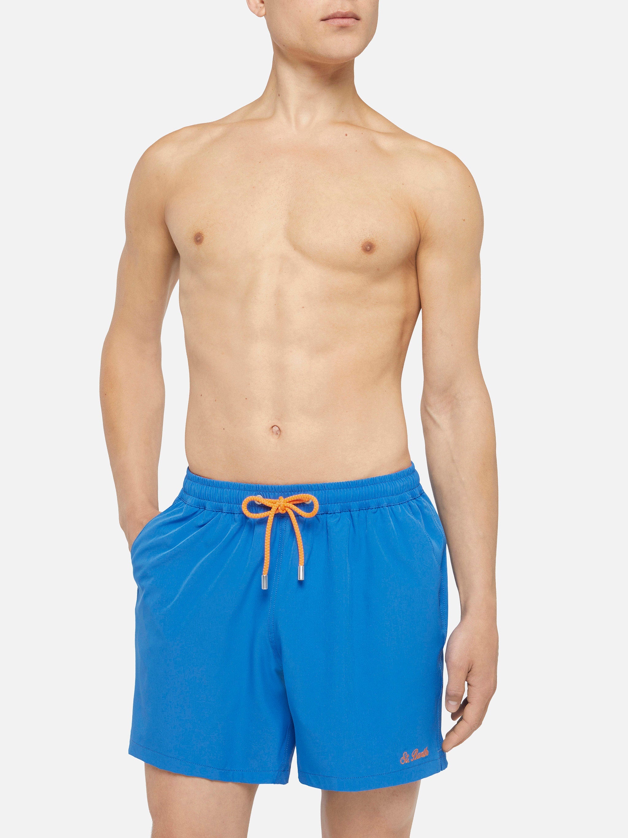 Bluette Comfort swim shorts with St. Barth embroidery