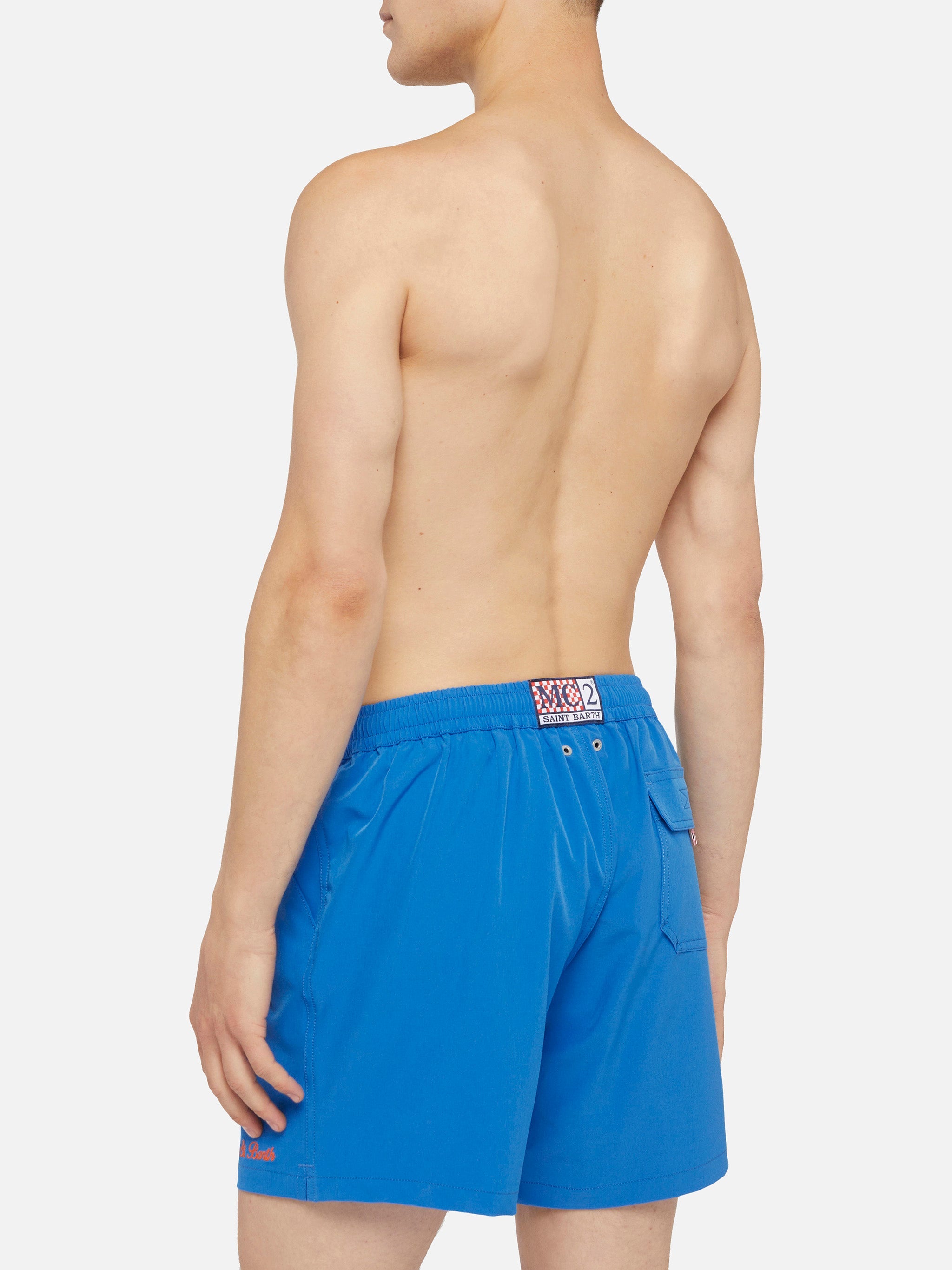 Bluette Comfort swim shorts with St. Barth embroidery