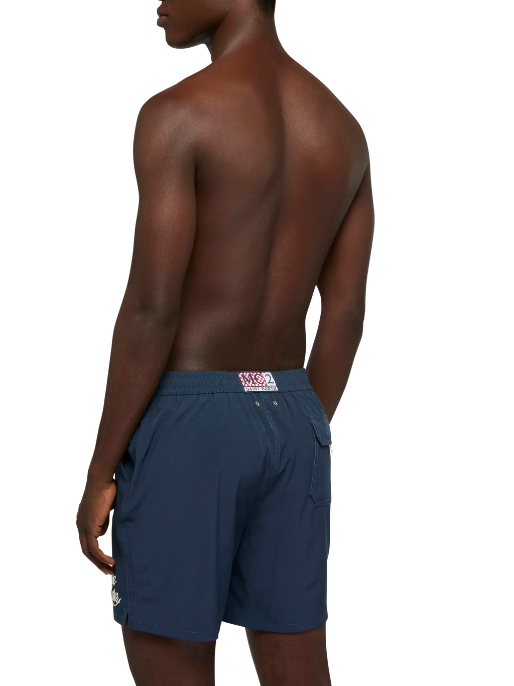 Navy blue Comfort swim shorts with Sapore di Mare embroidery | SAPORE DI MARE SPECIAL EDITION