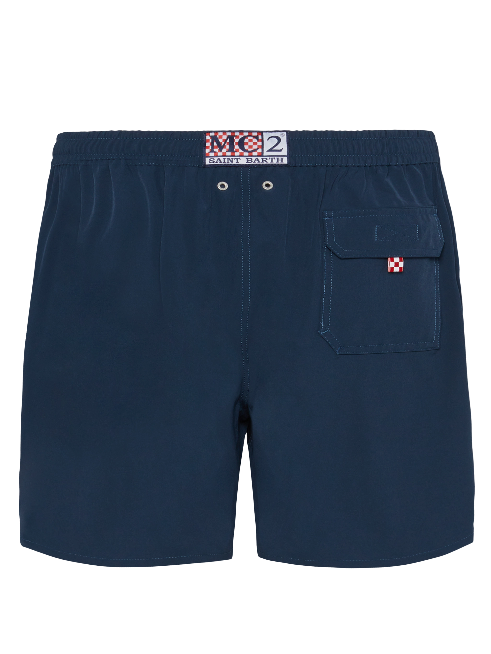 Navy blue Comfort swim shorts with Sapore di Mare embroidery | SAPORE DI MARE SPECIAL EDITION