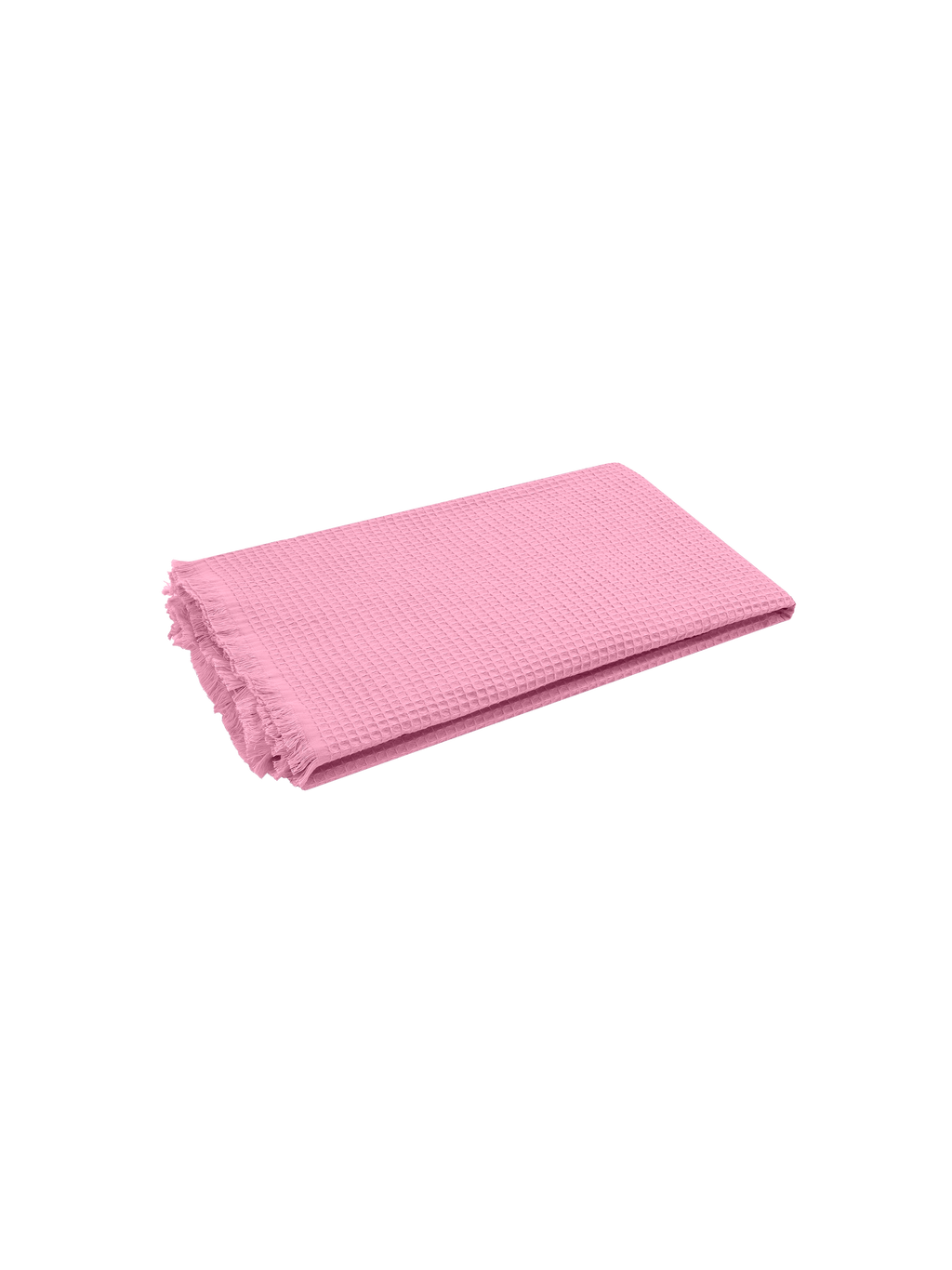 Pink honeycomb cotton FoutaSac beach towel