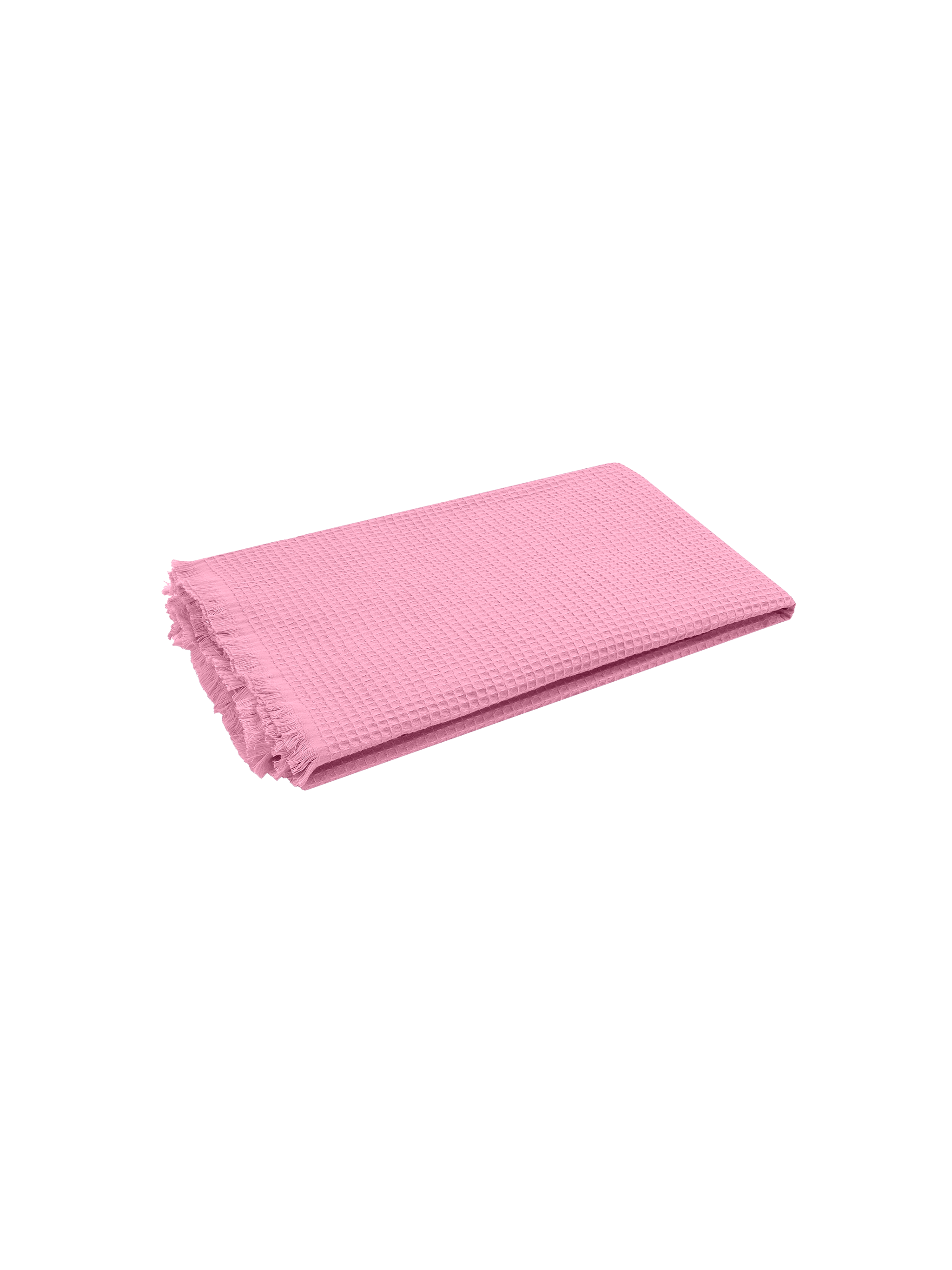 Pink honeycomb cotton FoutaSac beach towel