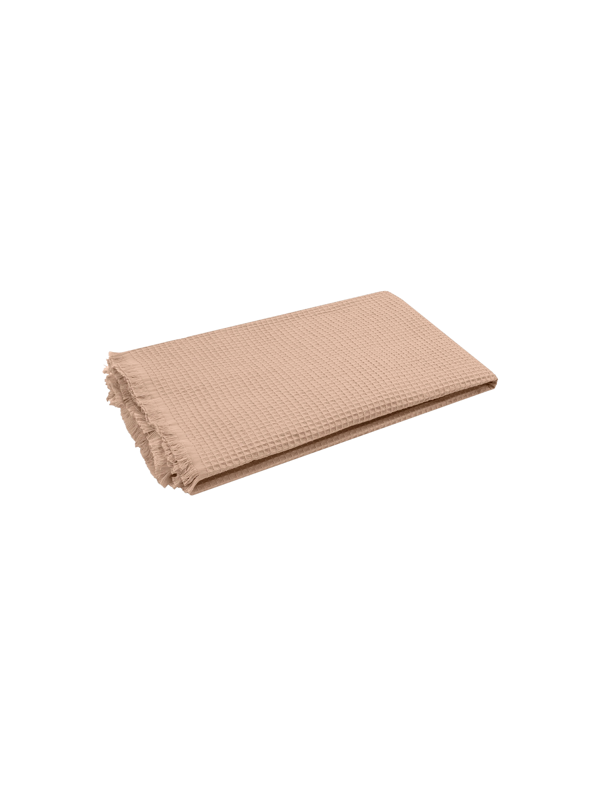 Beige honeycomb cotton FoutaSac beach towel