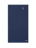 Navy blue honeycomb cotton FoutaSac beach towel
