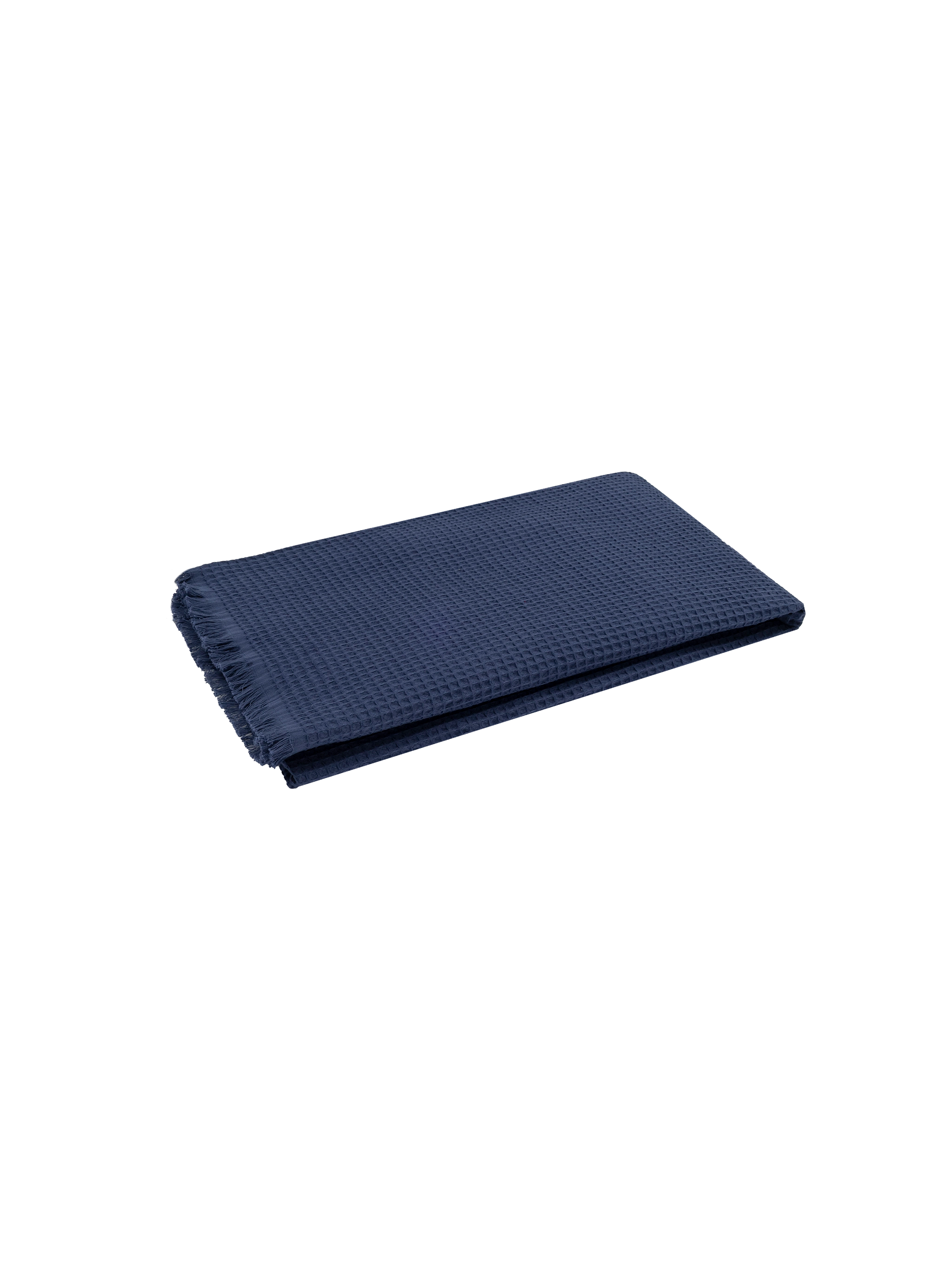 Navy blue honeycomb cotton FoutaSac beach towel