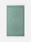 Foutas cotton beach towel with bandana jacquard