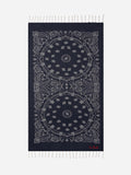 Foutas cotton beach towel with bandana jacquard