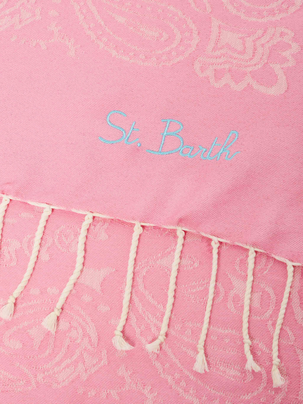 Foutas cotton beach towel with bandana jacquard