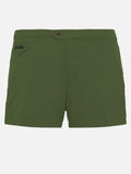 Harrys military green fitted cut swim shorts