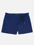 Harrys navy blue fitted cut swim shorts