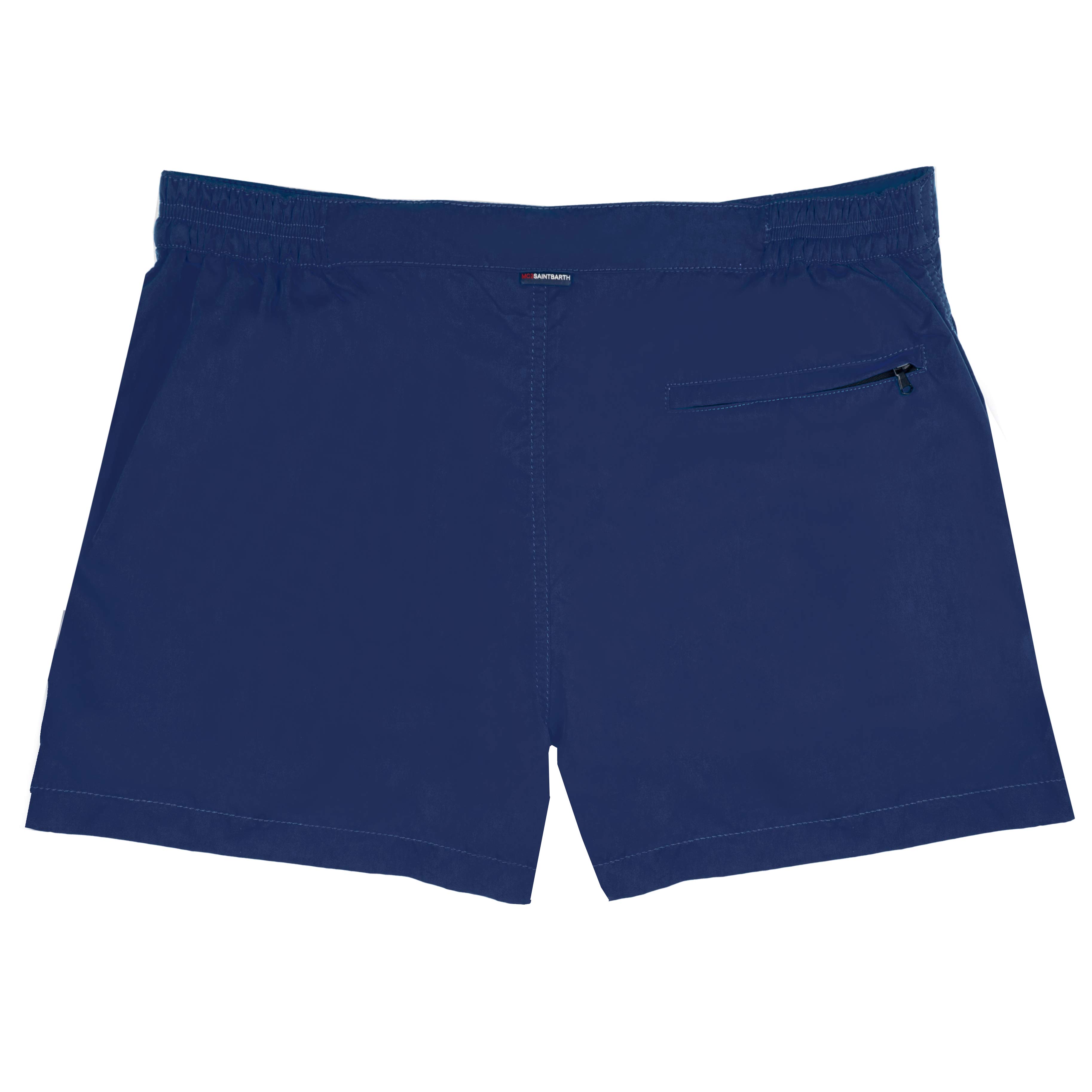 Harrys navy blue fitted cut swim shorts
