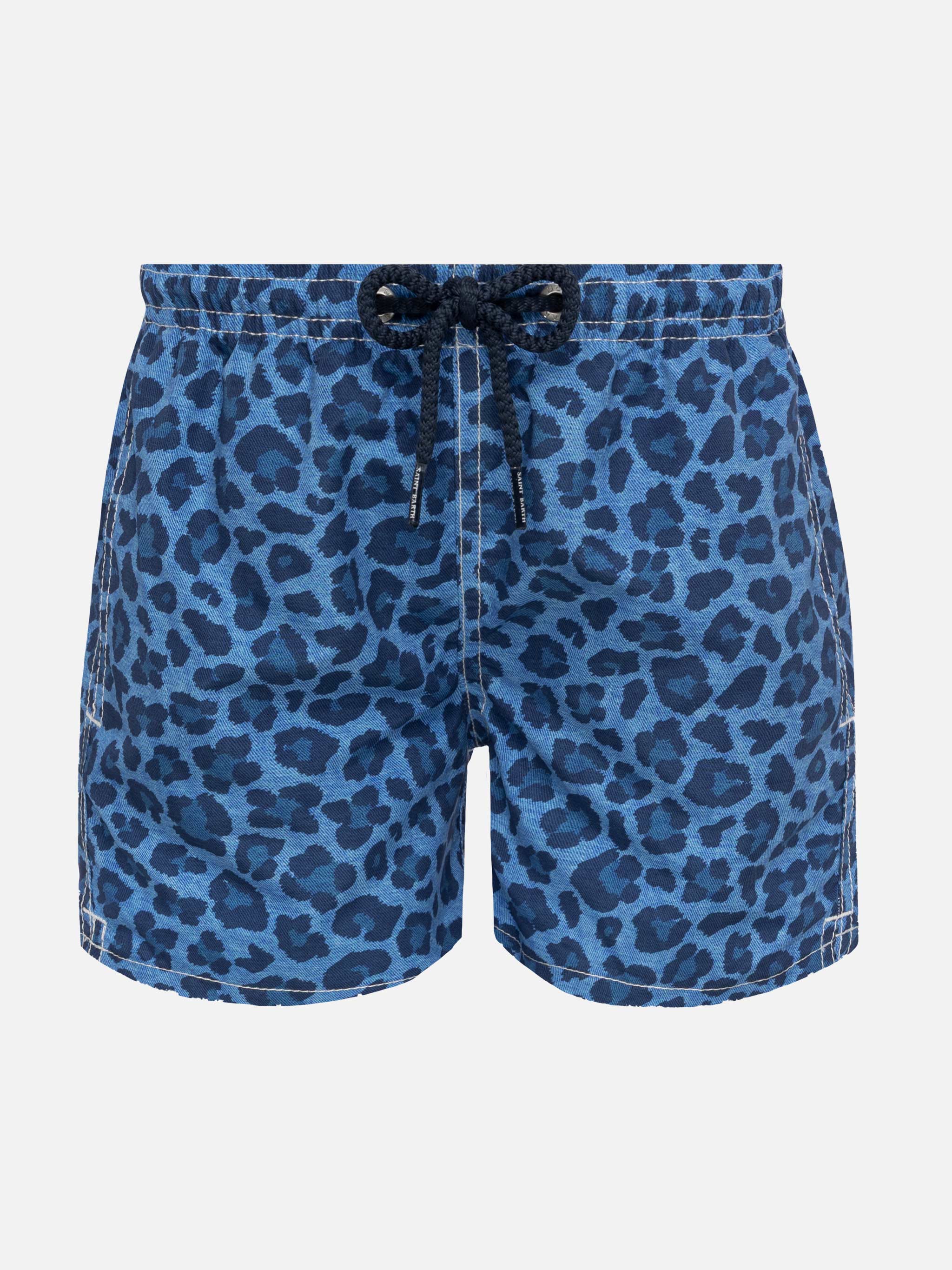 Costume da bagno a pantaloncino di media lunghezza Jean con stampa animalier