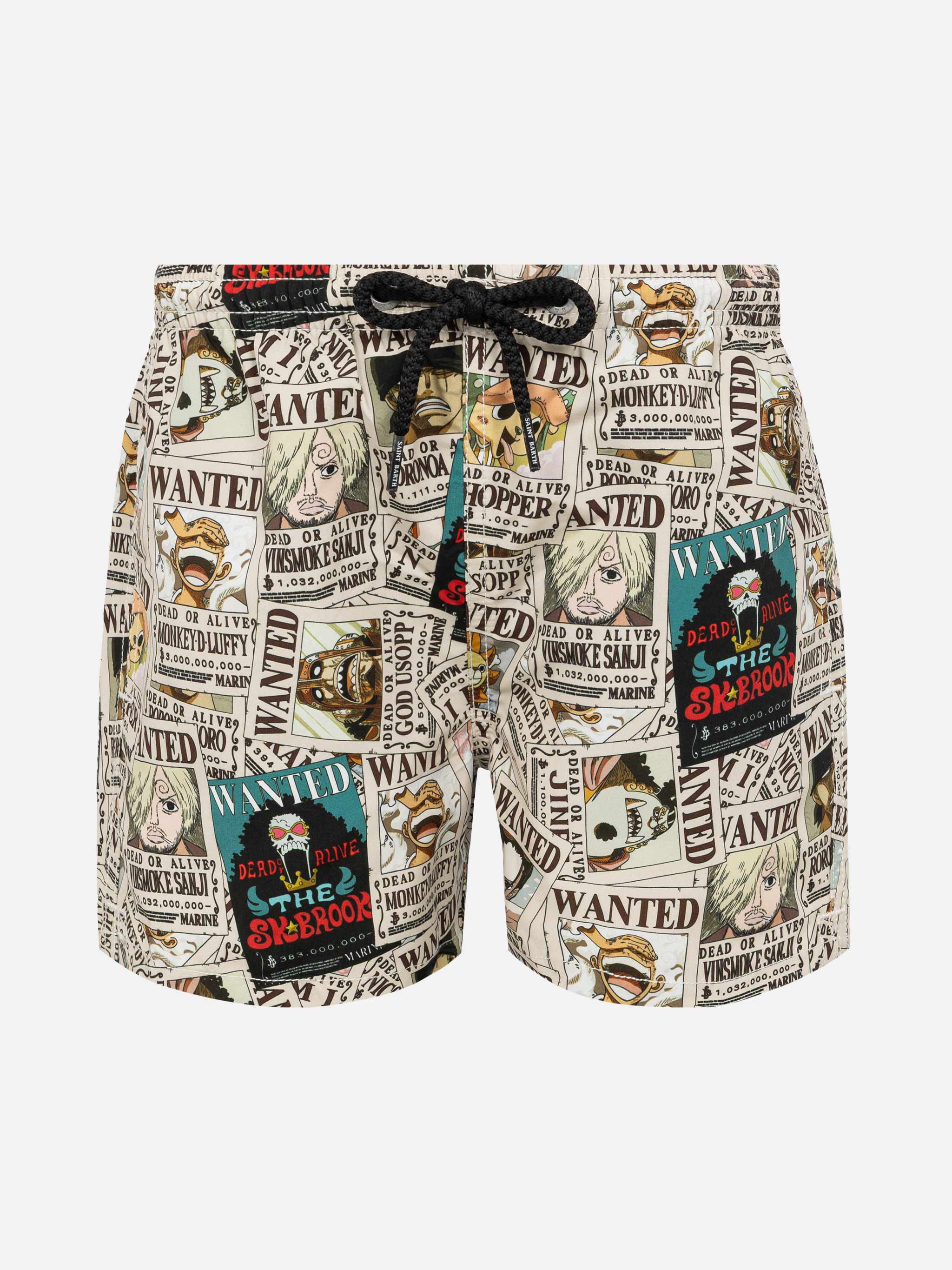Pantaloncini da bagno di media lunghezza Jean con stampa One Piece | EDIZIONE SPECIALE ONE PIECE