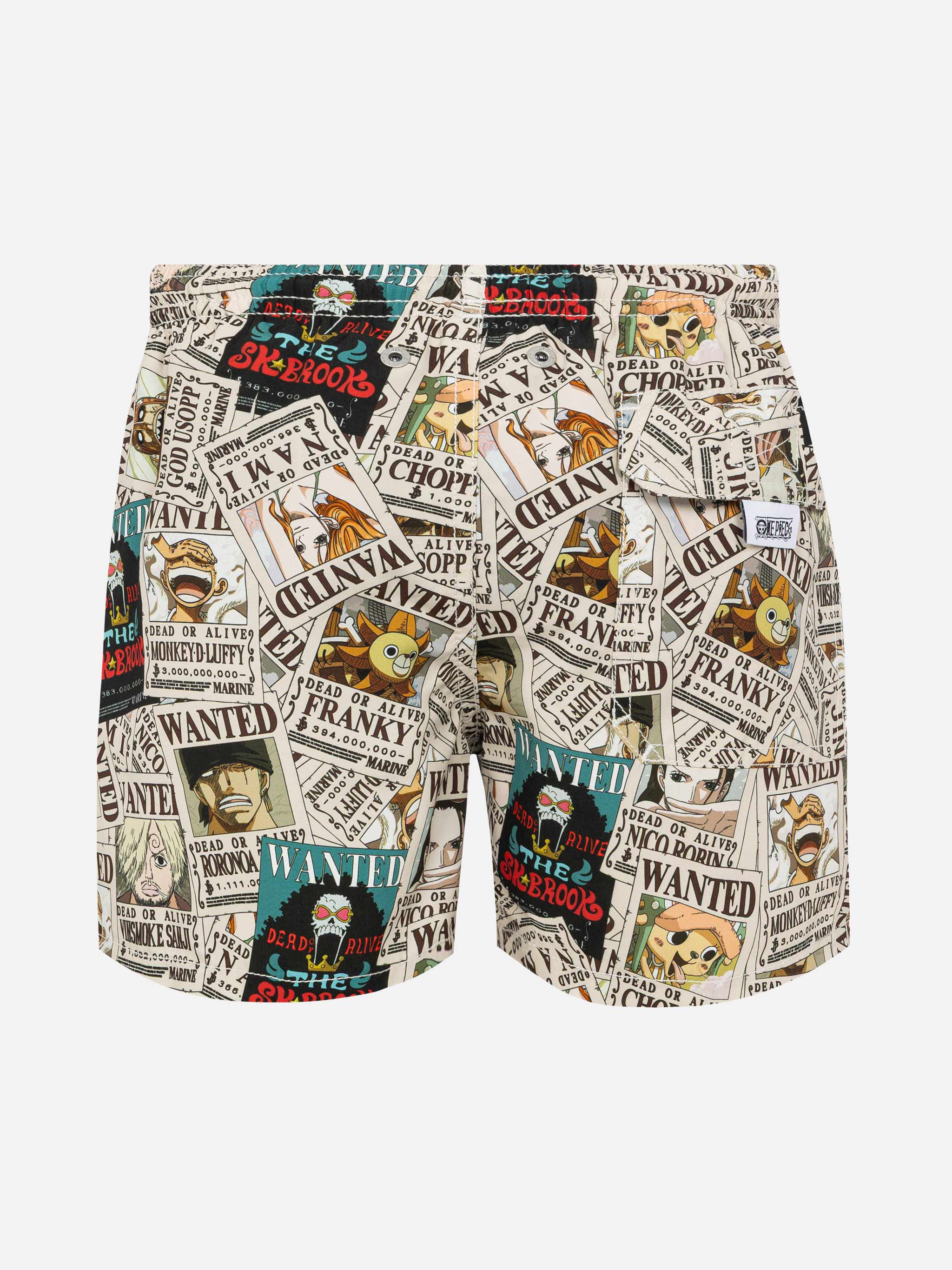 Pantaloncini da bagno di media lunghezza Jean con stampa One Piece | EDIZIONE SPECIALE ONE PIECE