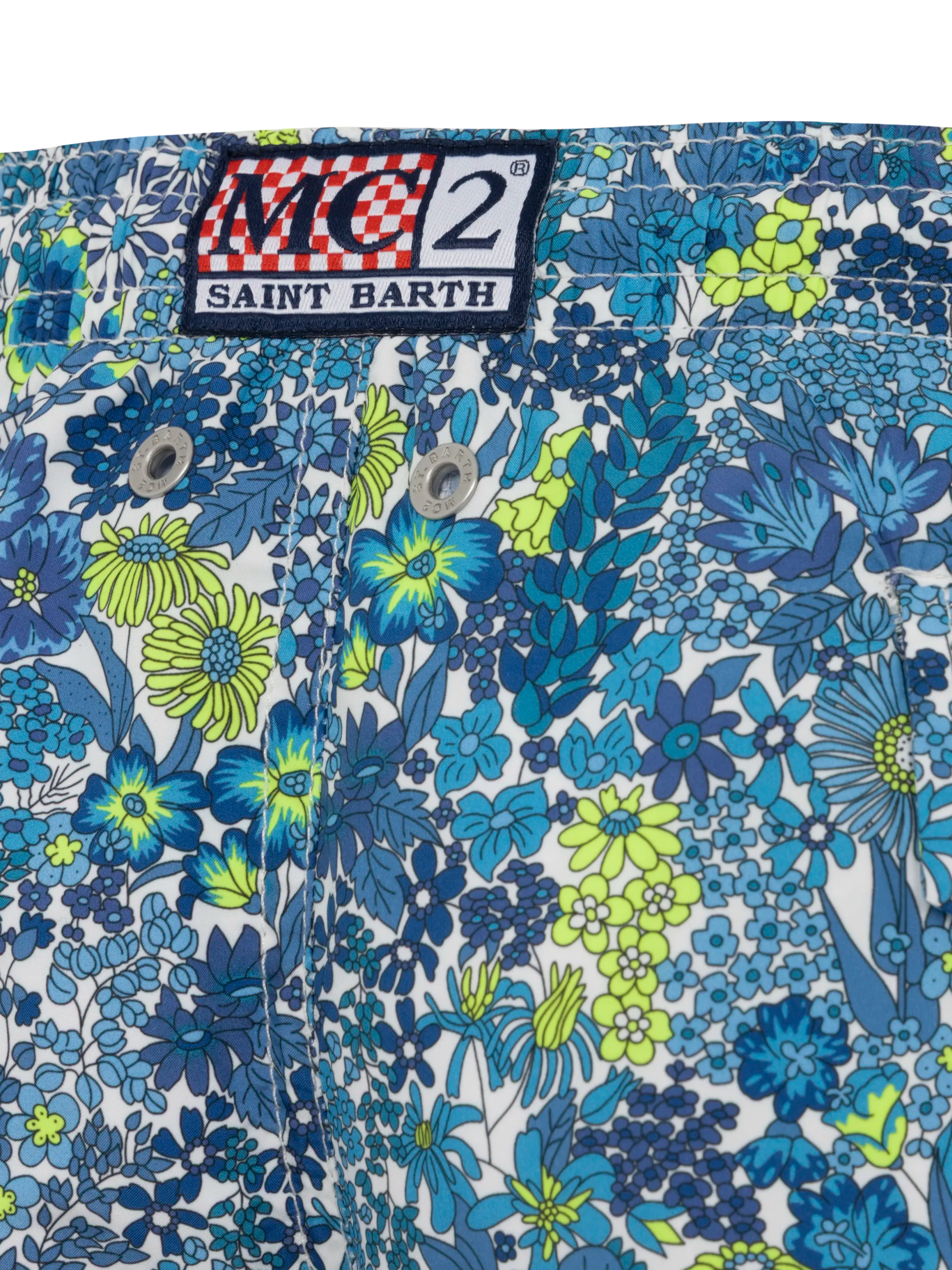Pantaloncini da bagno Jean Lighting in tessuto leggero con stampa Margaret Annie | REALIZZATI CON TESSUTO LIBERTY