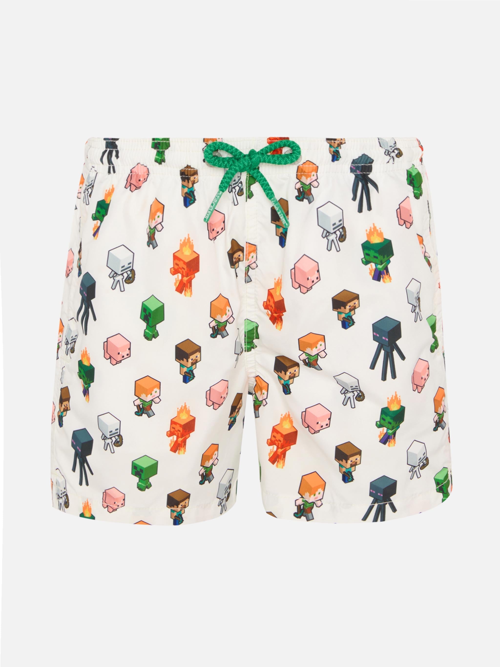 Pantaloncini da bagno leggeri Jean Lighting in tessuto con stampa Minecraft | MINECRAFT SPECIAL EDITION