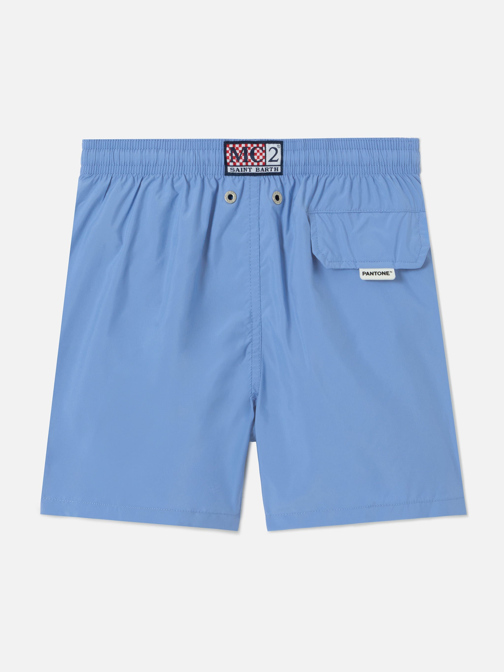 Costume da bagno Jean Lighting Pantone in tinta unita Cloud Blue