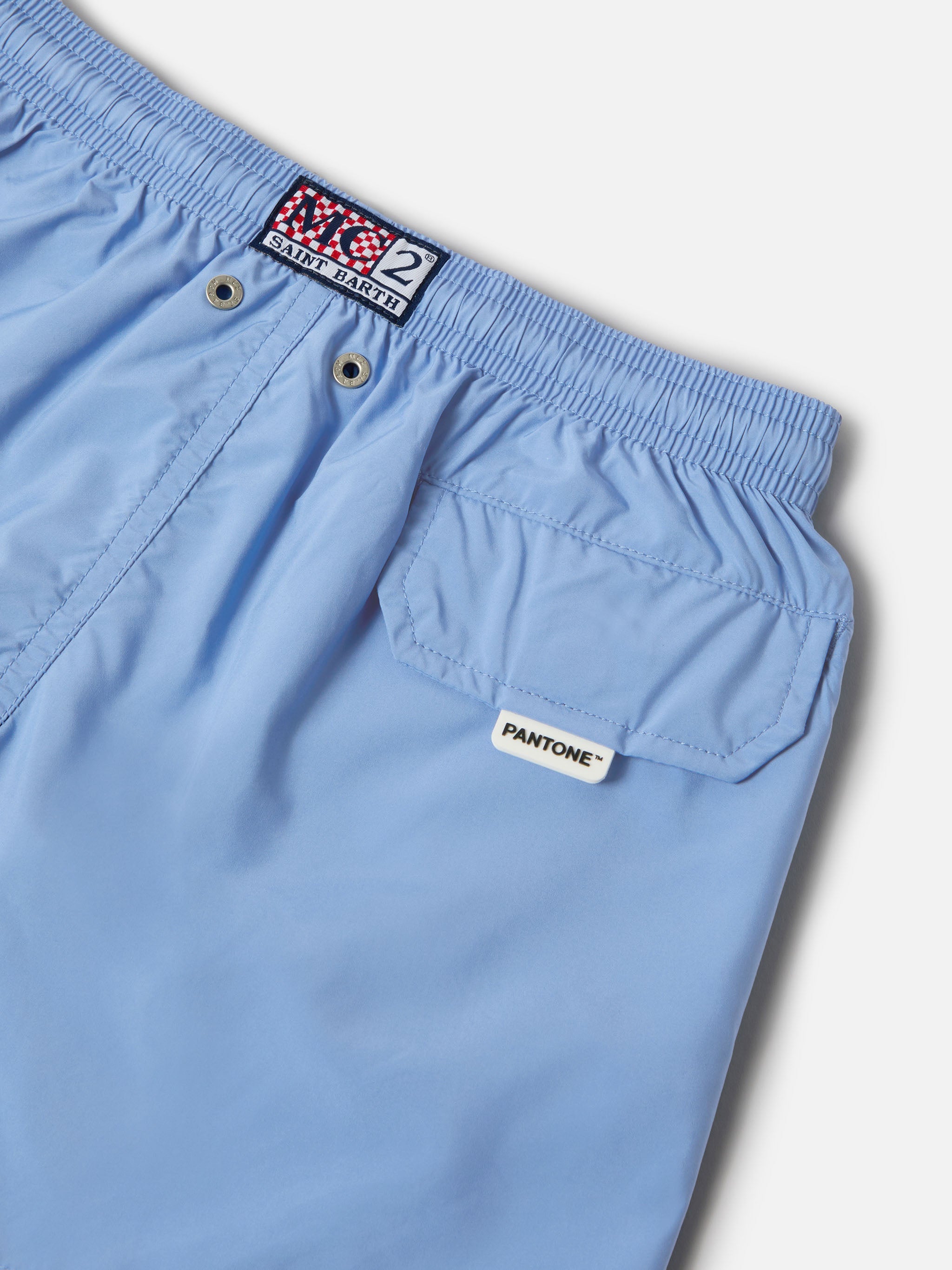 Costume da bagno Jean Lighting Pantone in tinta unita Cloud Blue