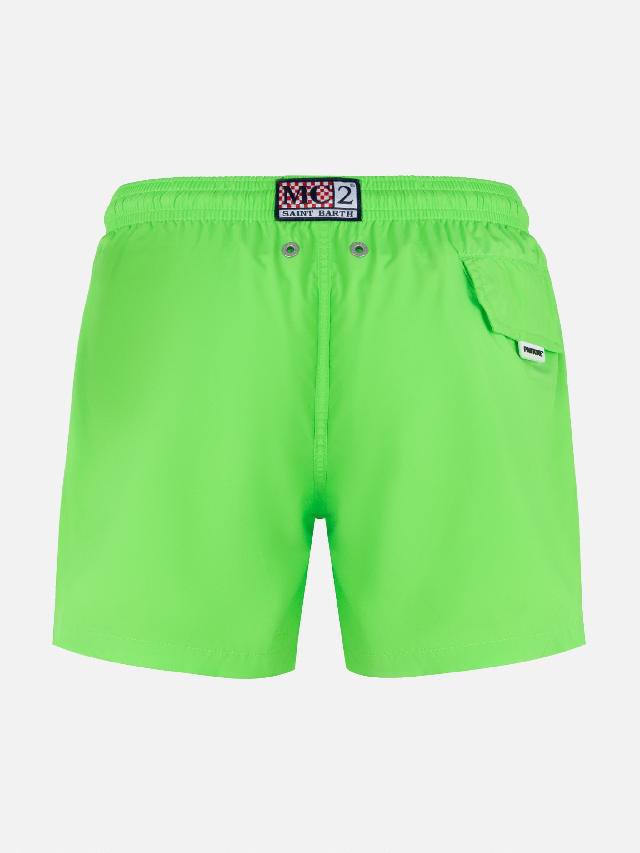 Jean Lighting Pantaloncini da bagno leggeri verde fluo Pantone | EDIZIONE SPECIALE PANTONE®