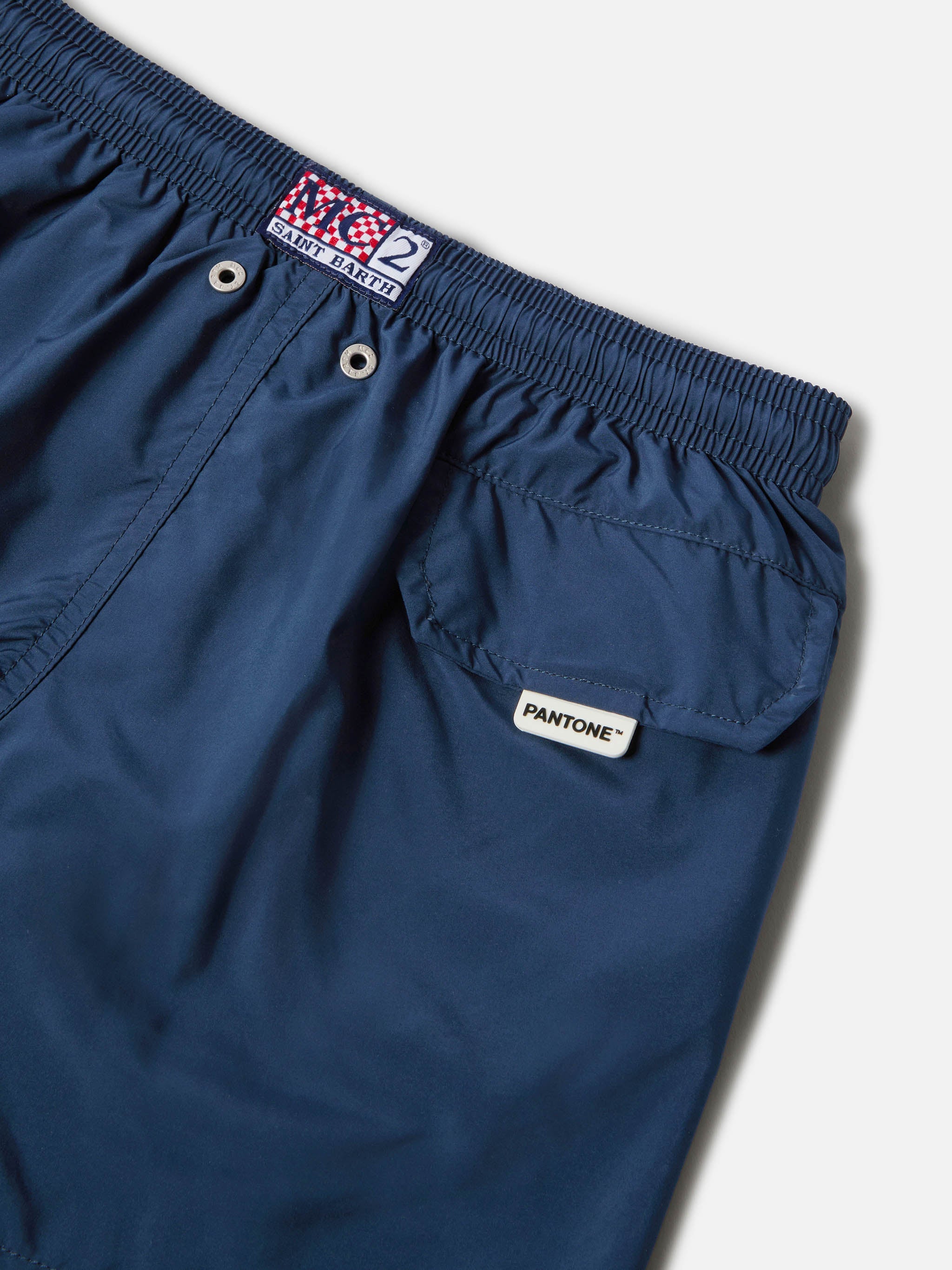 Jean Lighting Pantone pantaloncini da bagno tinta unita blu navy