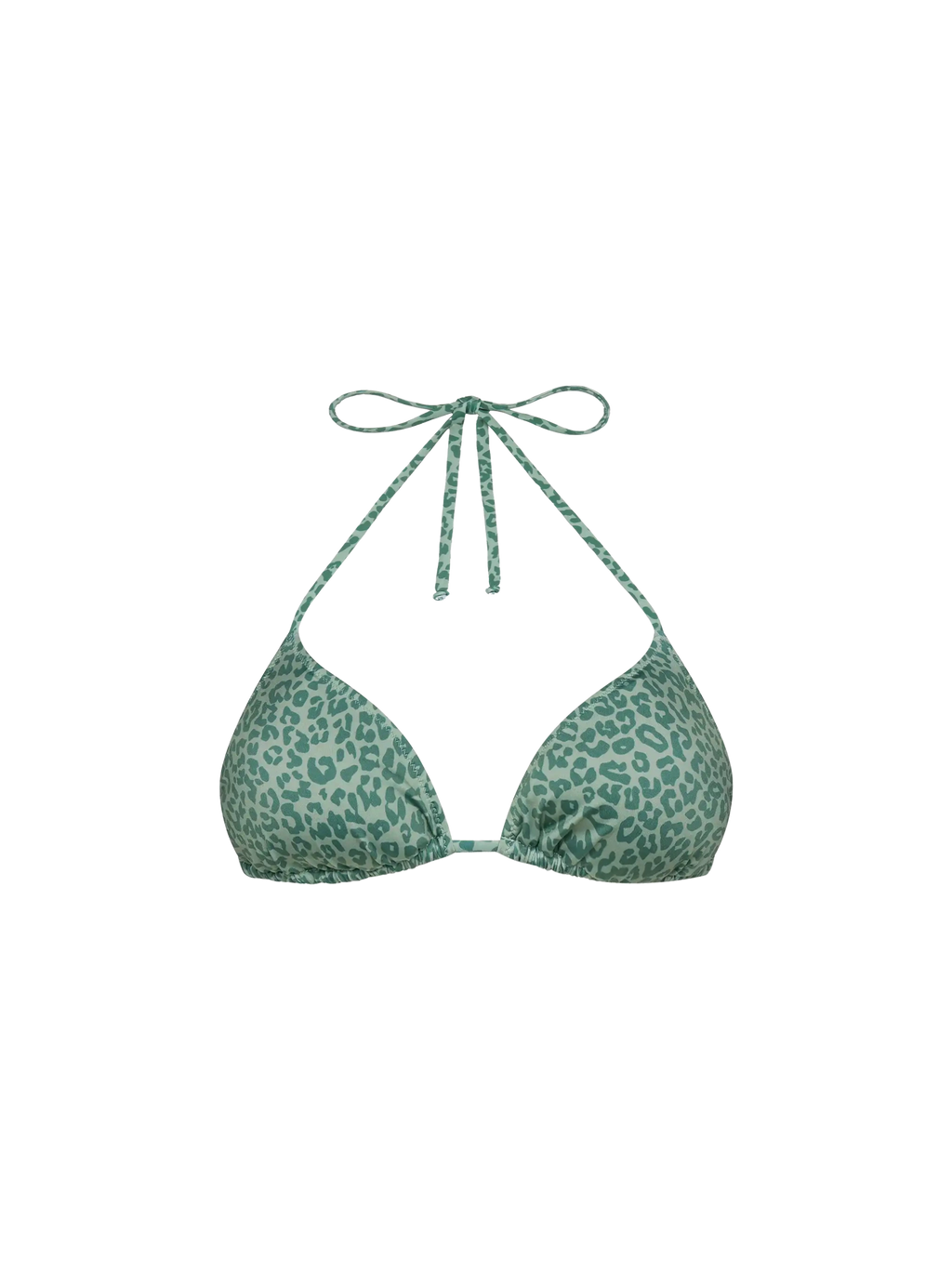 Top bikini a triangolo Leah con stampa animalier