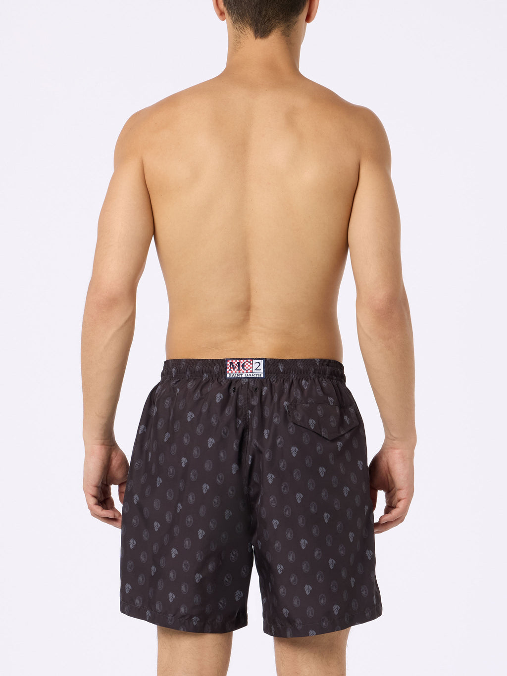 Lighting AC Milan logo print swim shorts | Special Edition