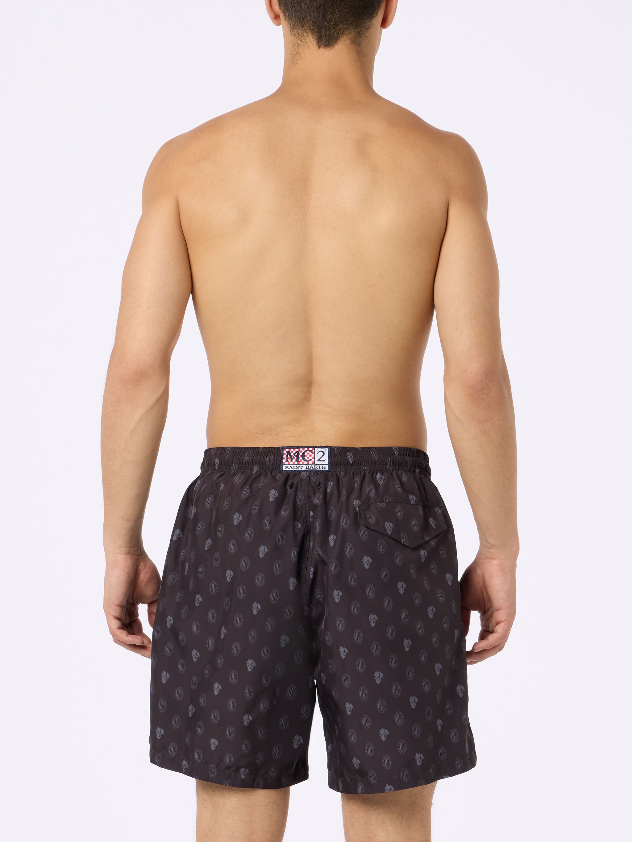 Lighting AC Milan logo print swim shorts | Special Edition