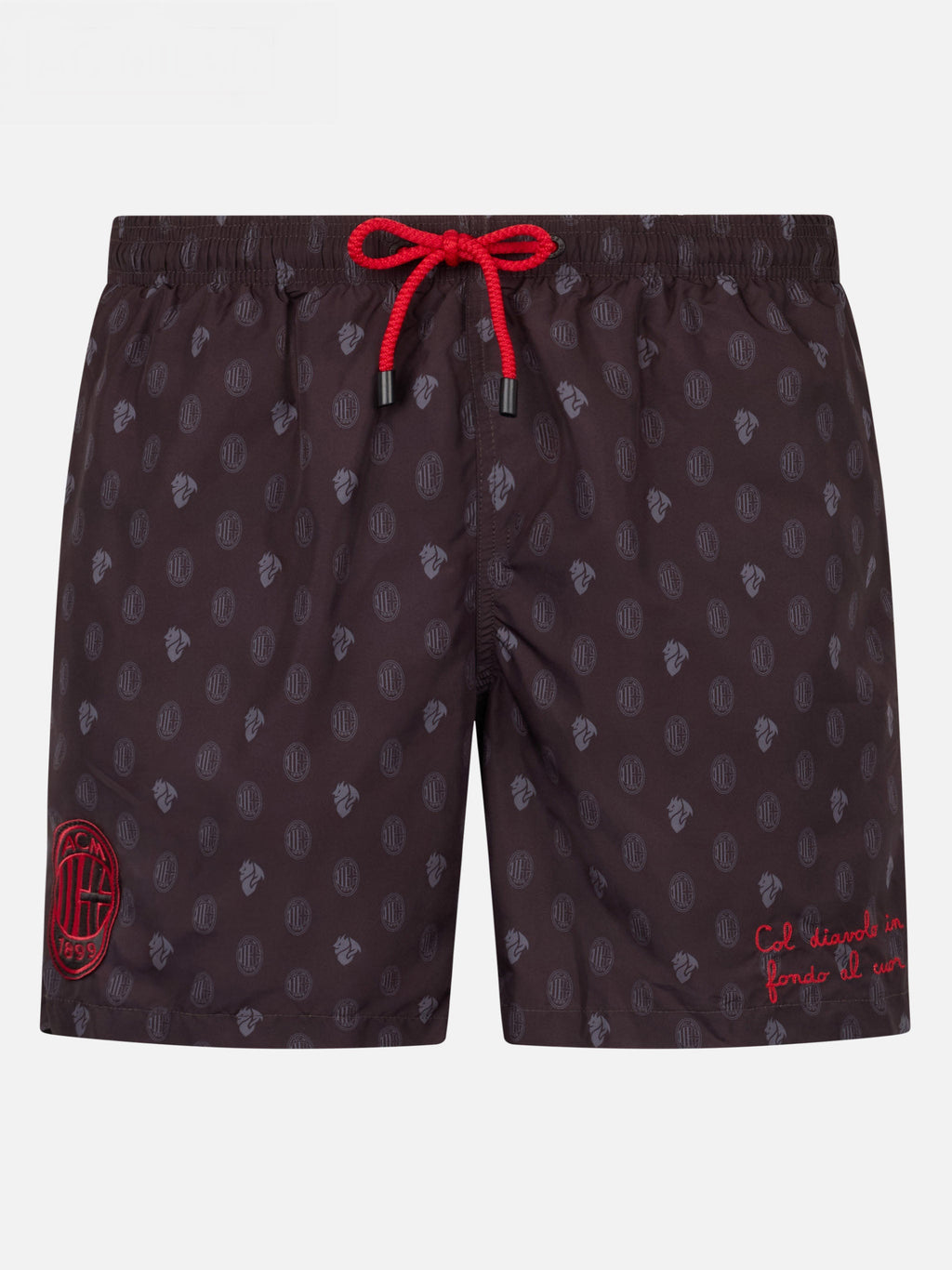 Lighting AC Milan logo print swim shorts | Special Edition