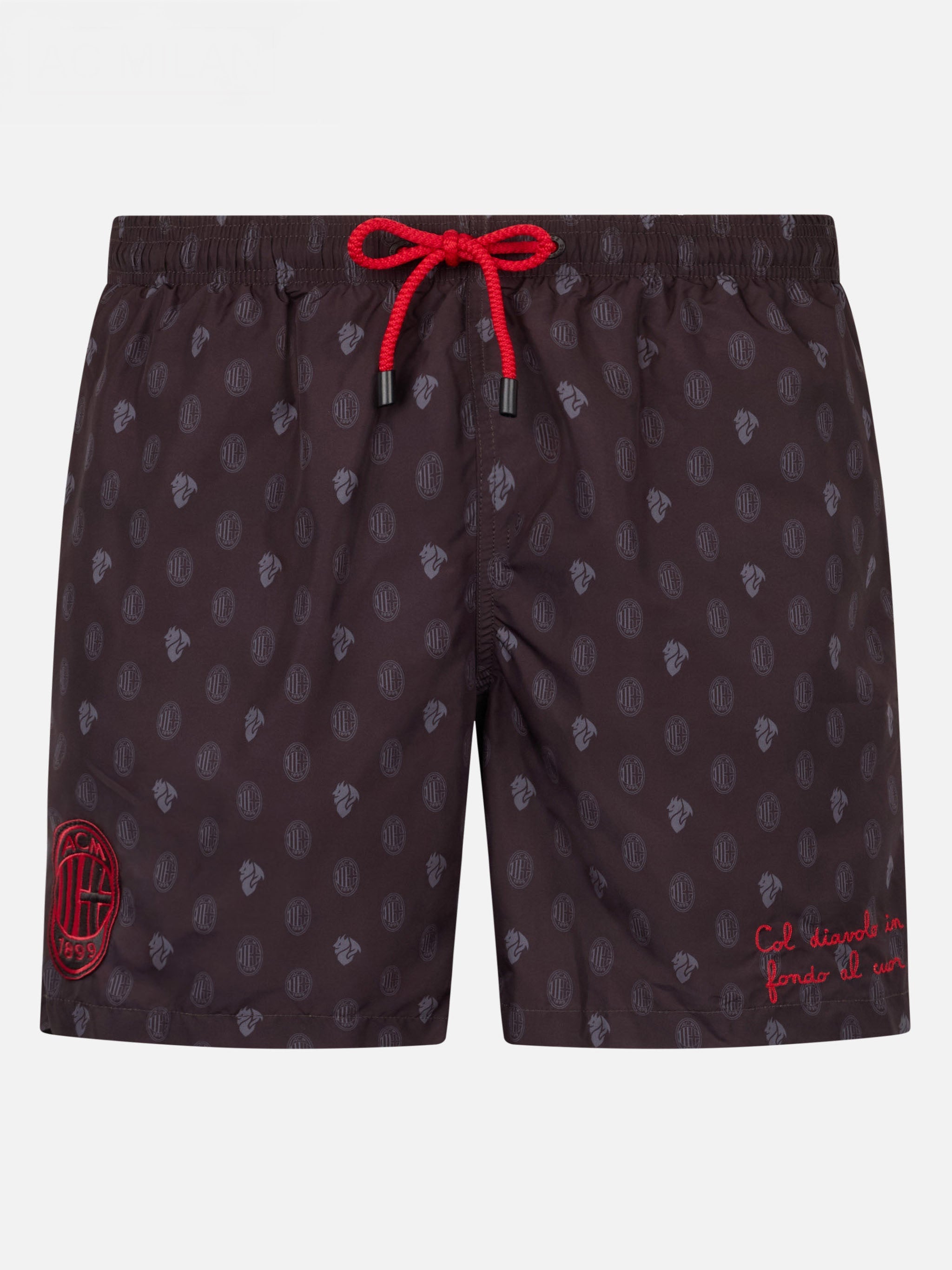 Lighting AC Milan logo print swim shorts | Special Edition