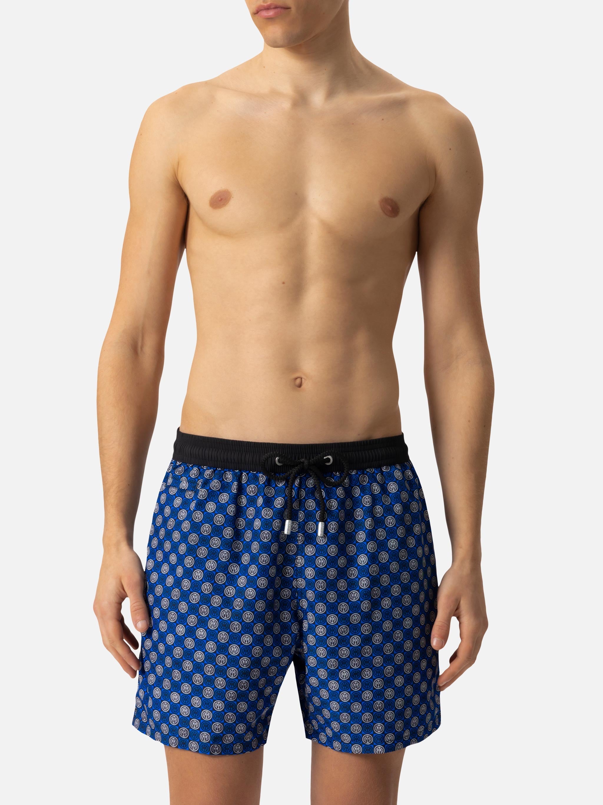 Lightweight fabric swim shorts Lighting with Inter print | INTER FC SPECIAL EDITION